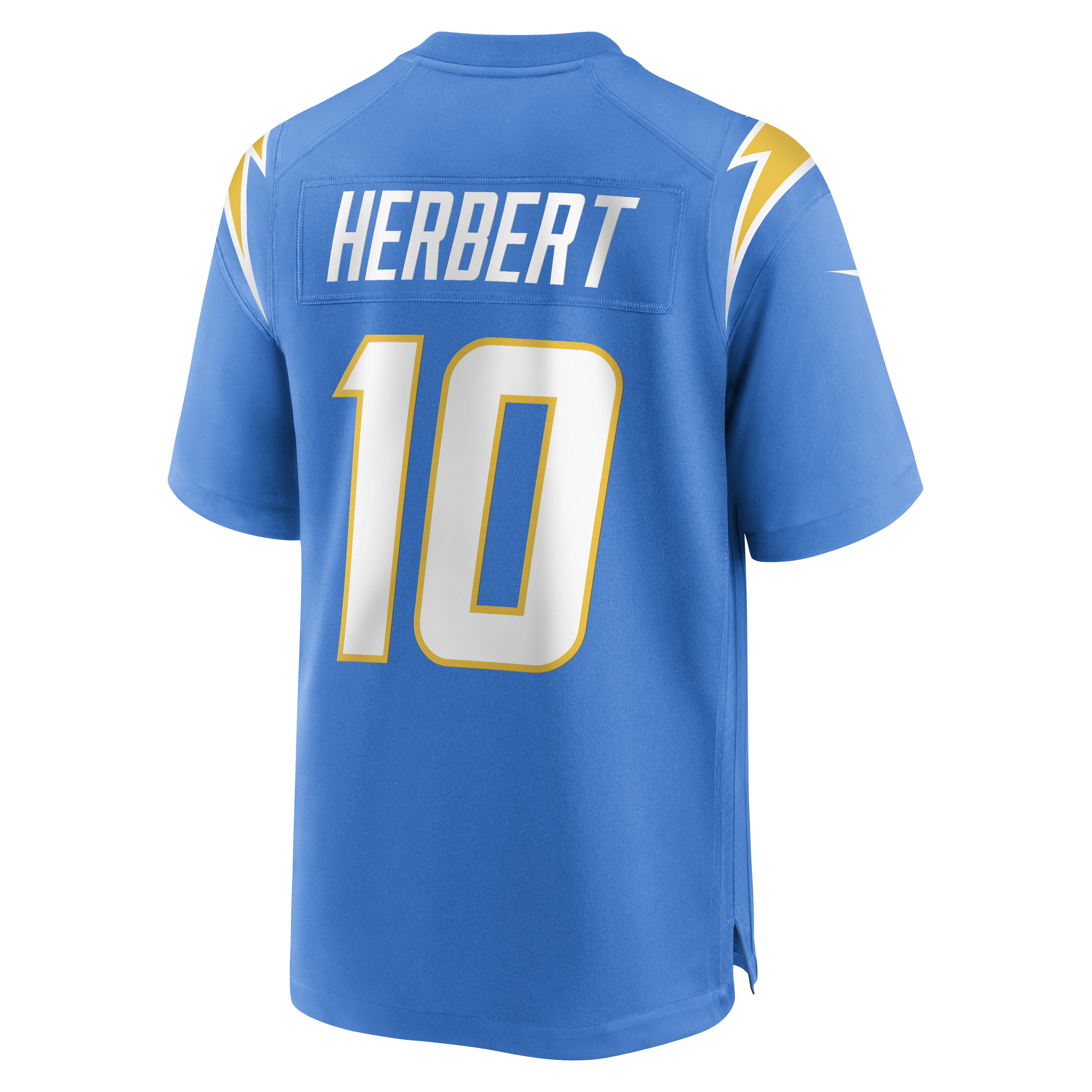Justin Herbert Los Angeles Chargers Game Jersey No.10 Powder Blue NFL Football Fan Wear