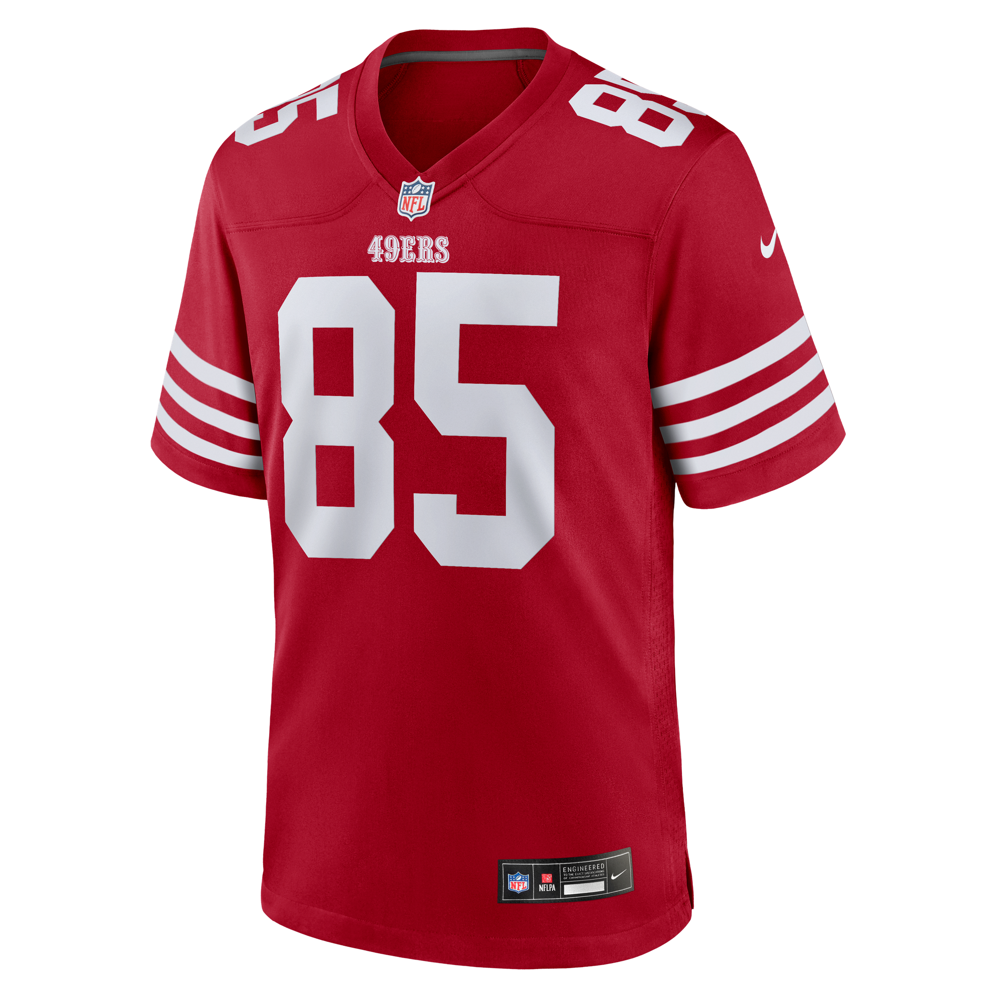 George Kittle San Francisco 49ers Game Jersey Scarlet NFL Football Fan Wear George Kittle