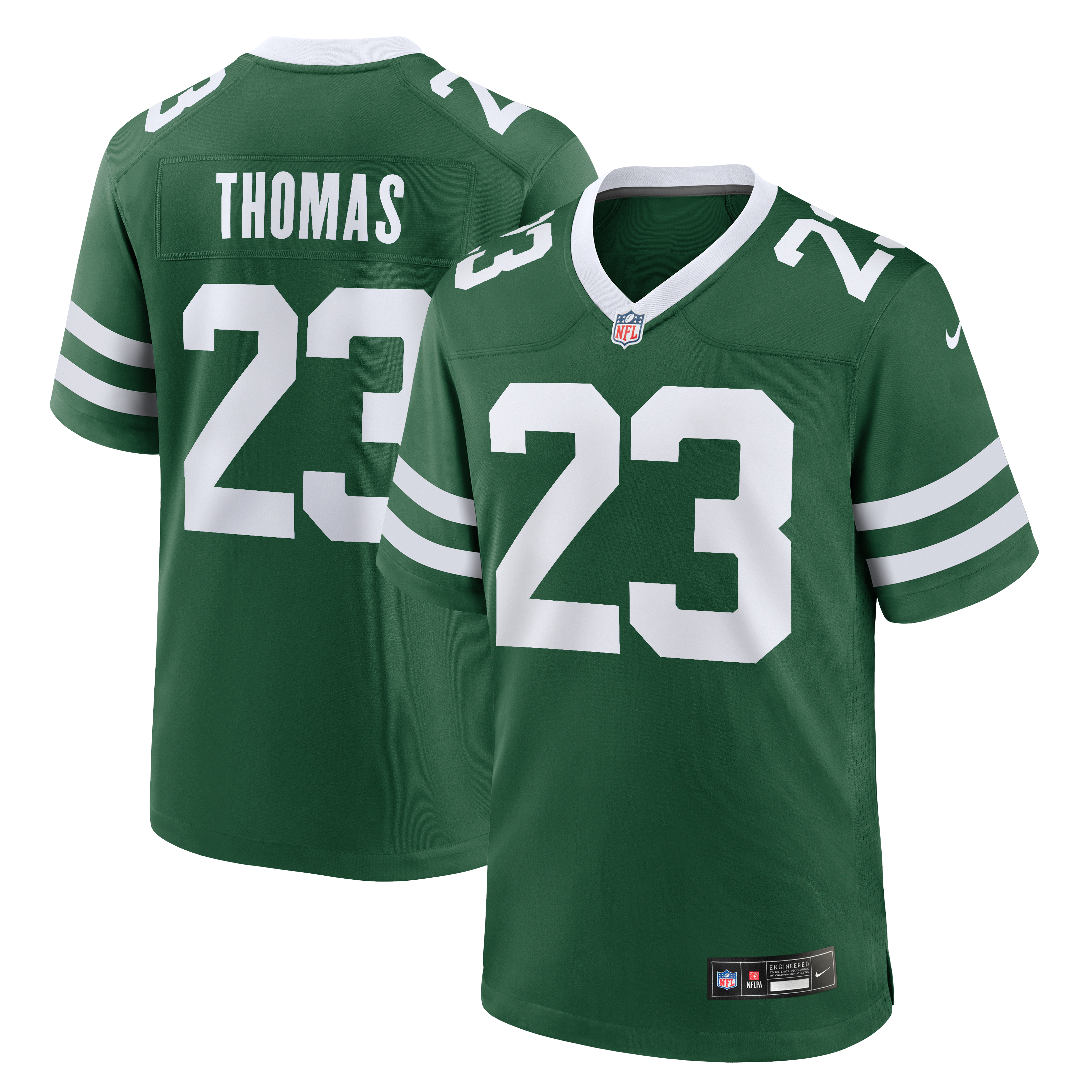Azareye'h Thomas New York Jets Game Jersey Green NFL Football Fan Wear