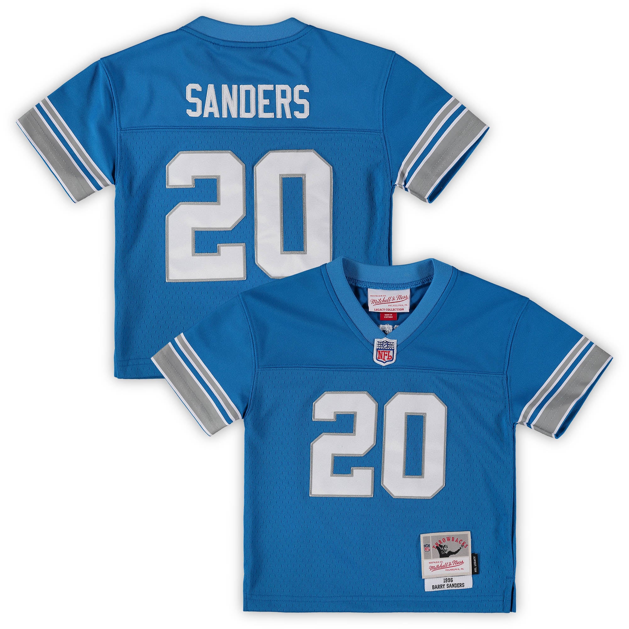 Barry Detroit Lions Legacy Jersey Blue NFL Football Fan Wear Barry