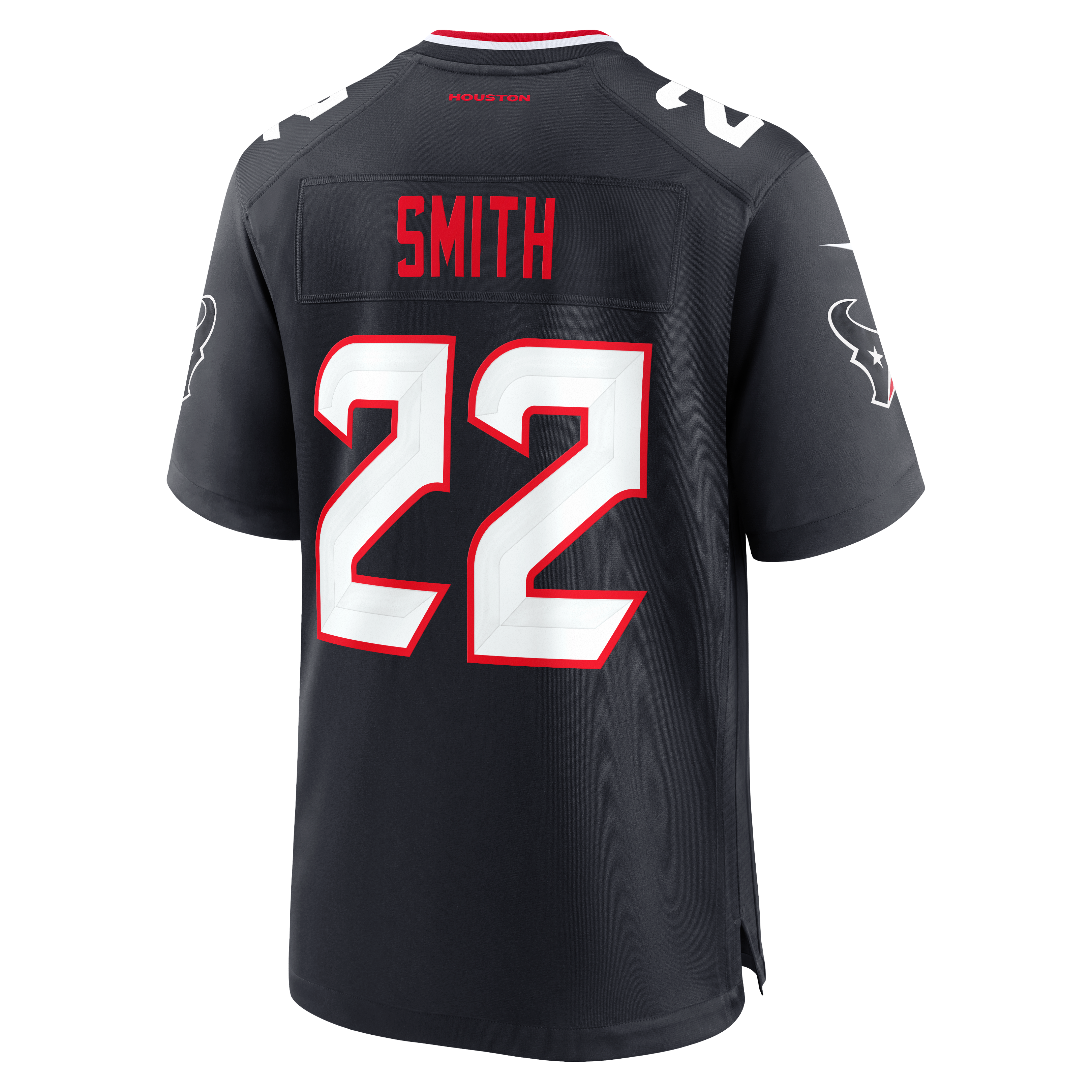 Jaylin Smith Houston Texans Game Jersey Navy NFL Football Fan Wear