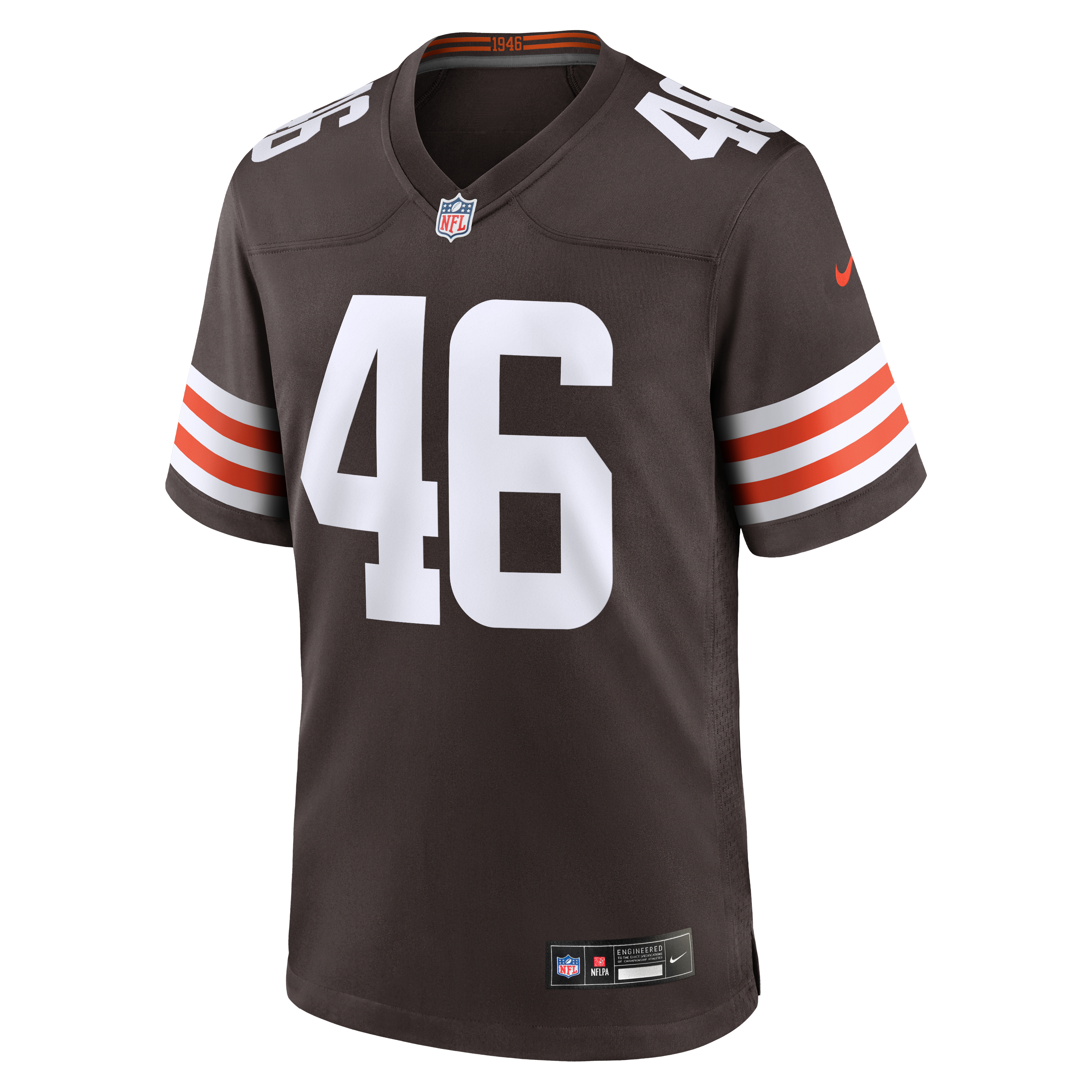 Don Fleming Retired Cleveland Browns Player Jersey Brown NFL Football Fan Wear Don Fleming Retired