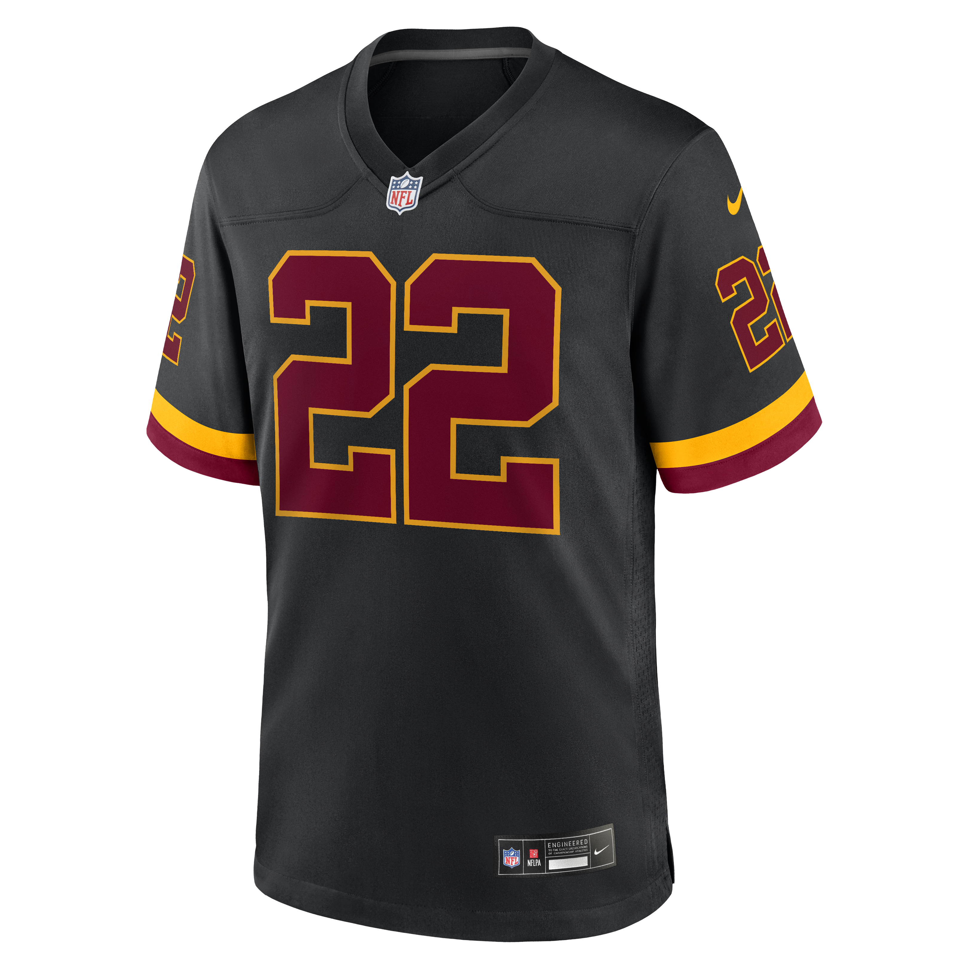 Jacory Croskey-Merritt Washington Commanders Game Jersey Black NFL Football Fan Wear Jacory Croskey-Merritt