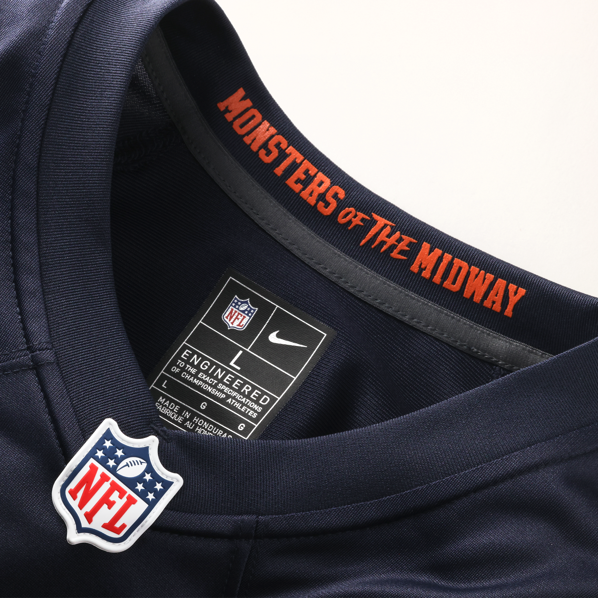 Chicago Bears Custom Jersey Navy NFL Football Fan Wear Custom Number