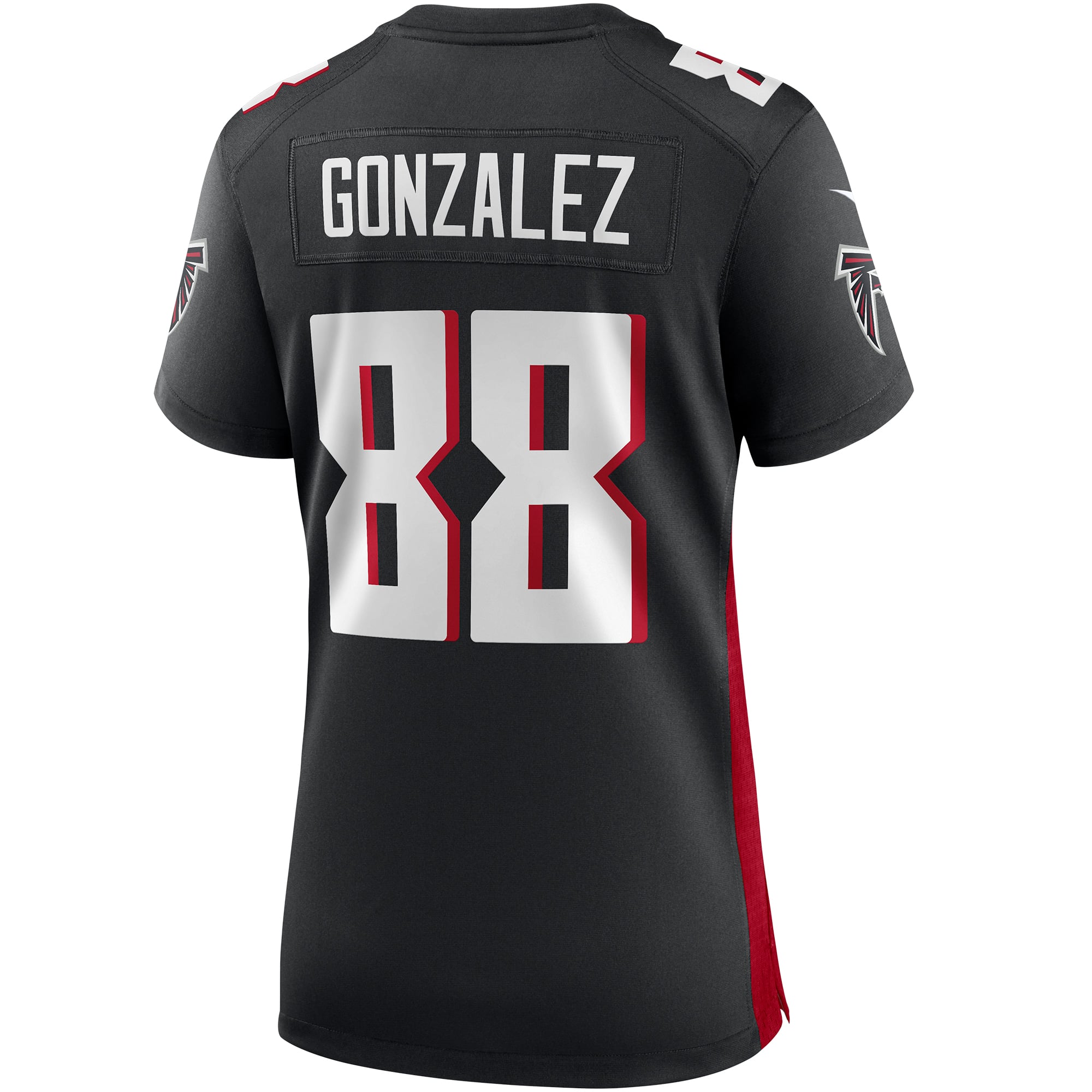 Tony Gonzalez Retired Atlanta Falcons Player Jersey Black NFL Football Fan Wear