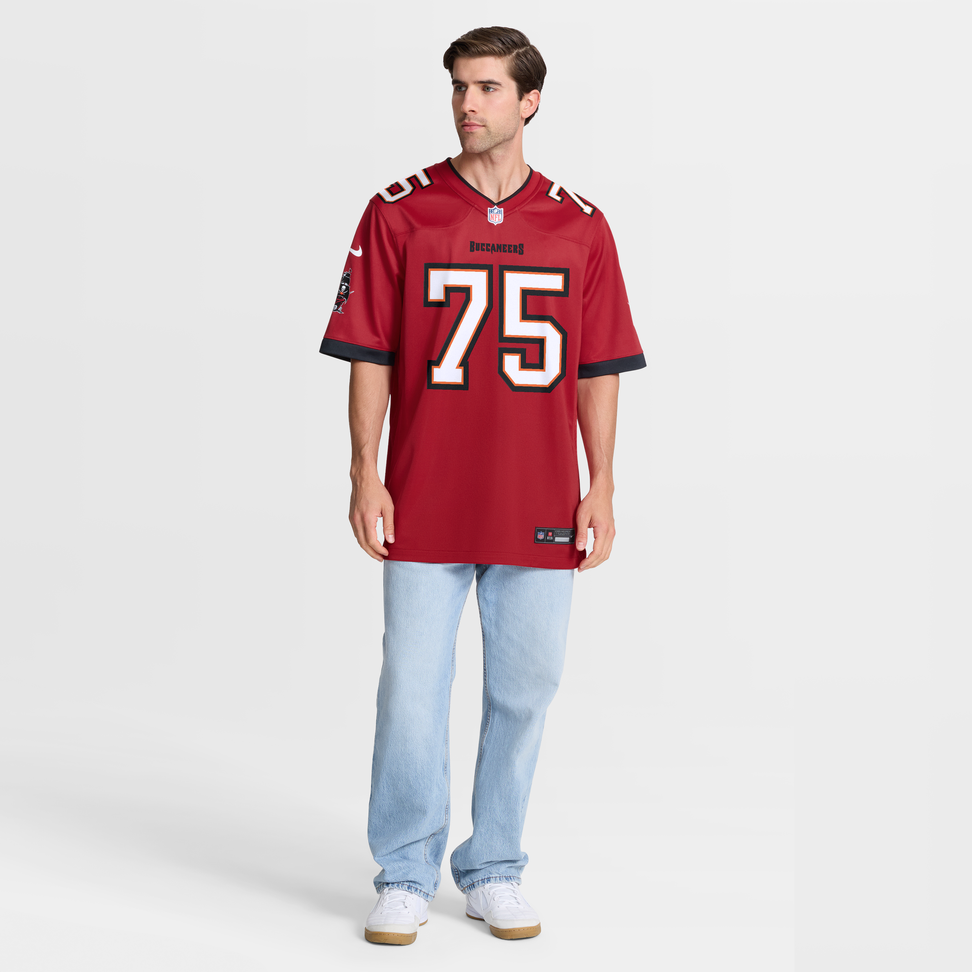 Billy Schrauth Tampa Bay Buccaneers Game Jersey Red NFL Football Fan Wear Billy Schrauth