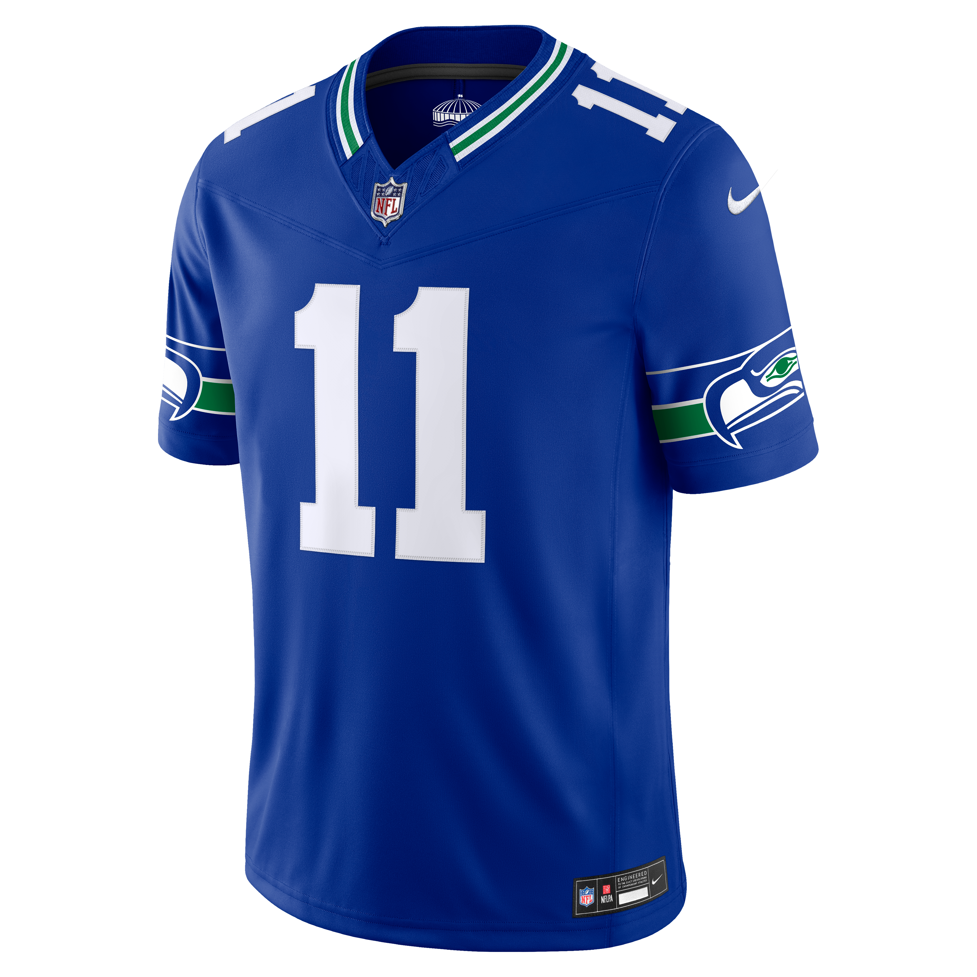 Geno Smith Seattle Seahawks Alternate Jersey Royal NFL Football Fan Wear Geno Smith