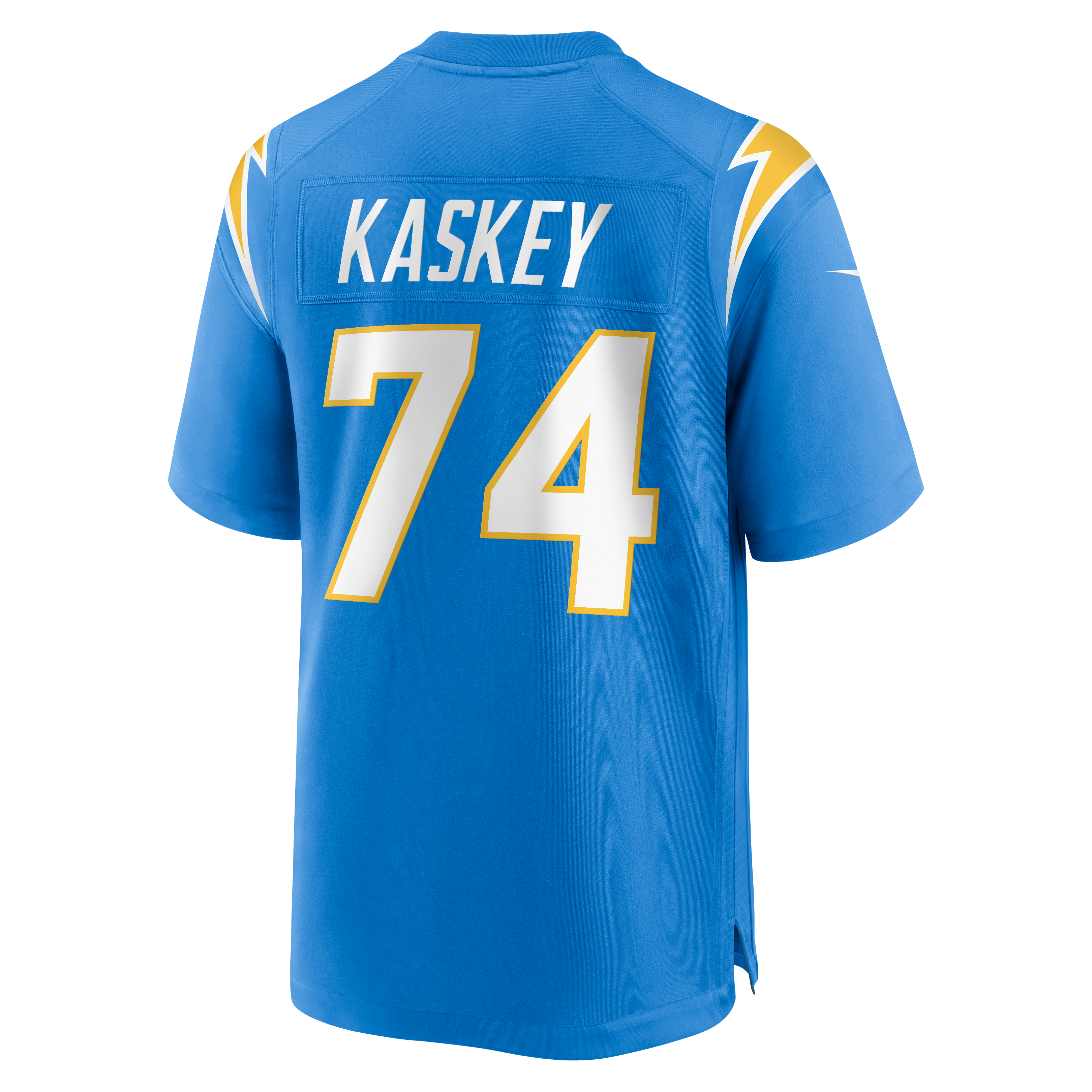 Matt Kaskey Los Angeles Chargers Game Jersey Powder Blue NFL Football Fan Wear Matt Kaskey
