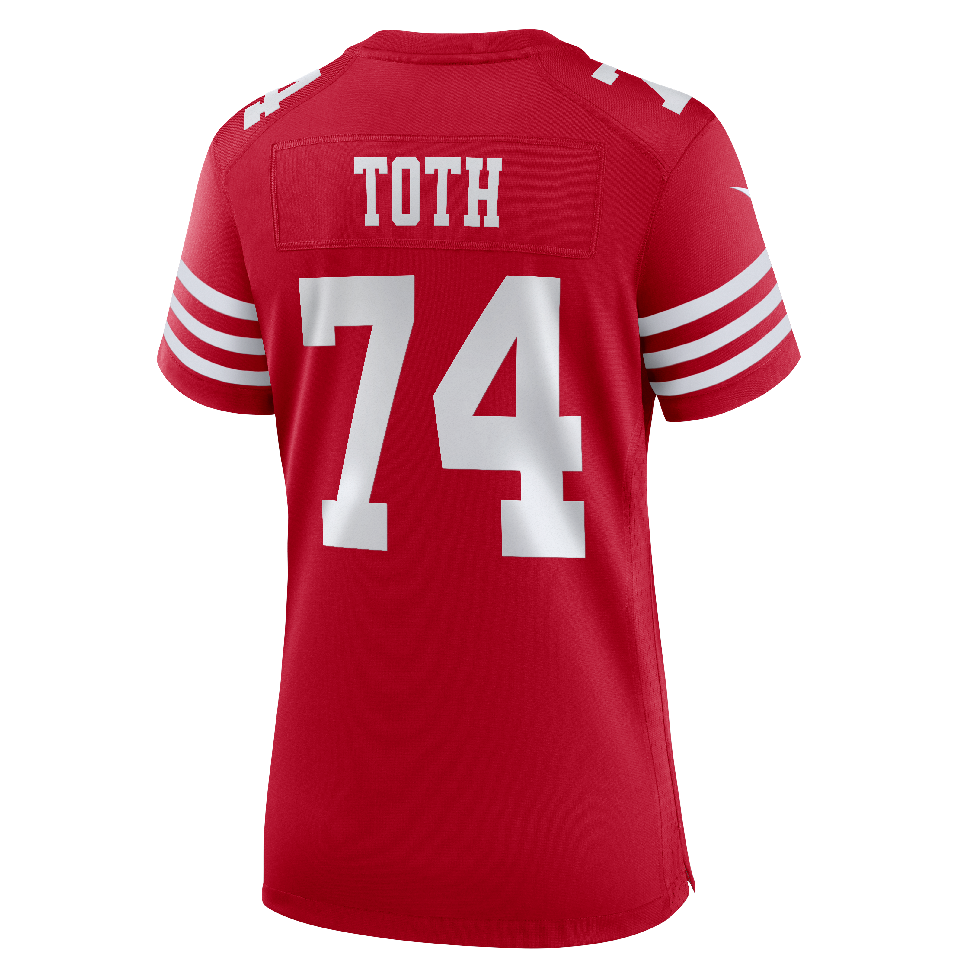 Brett Toth San Francisco 49ers Game Jersey Scarlet NFL Football Fan Wear