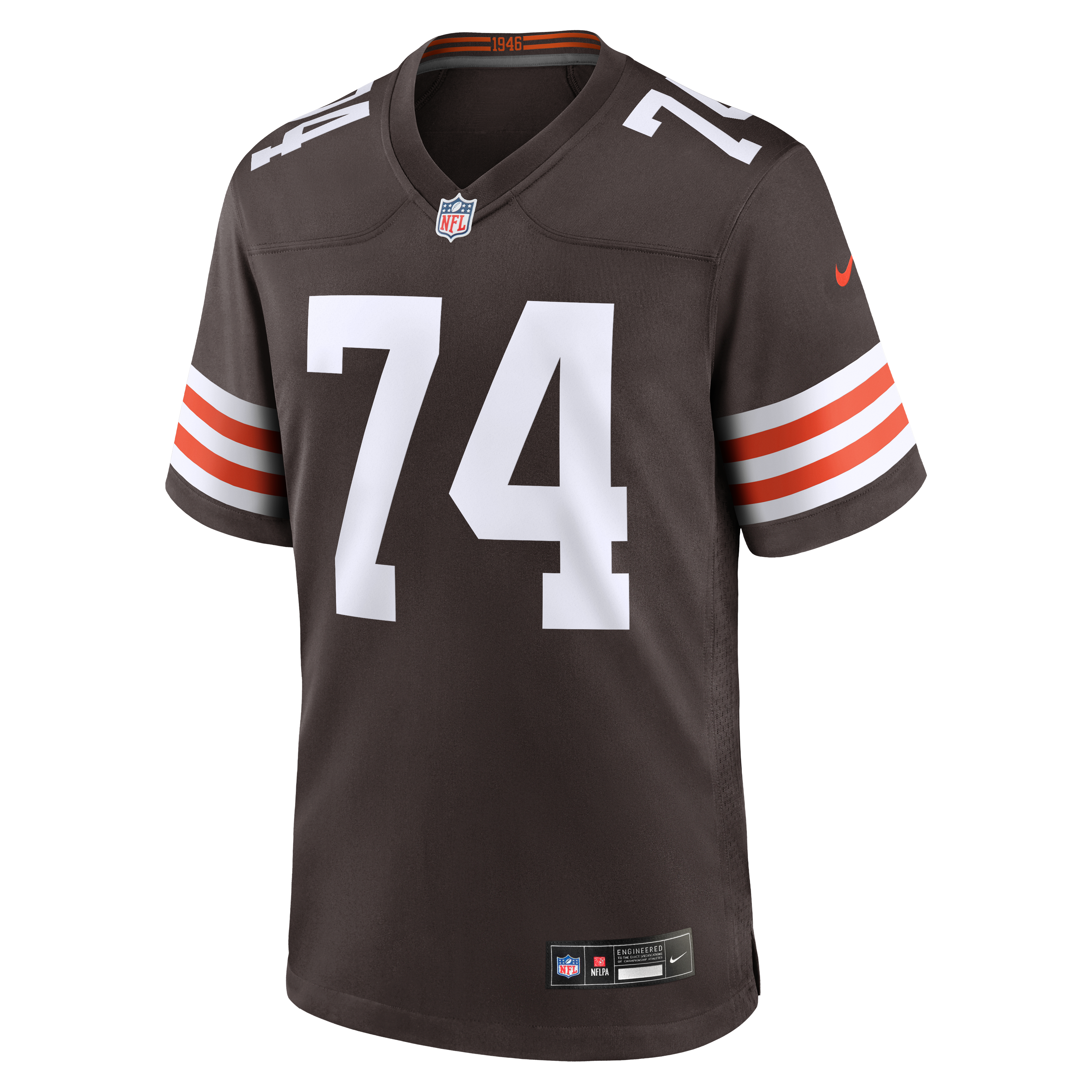 Elgton Jenkins Cleveland Browns Game Jersey Brown NFL Football Fan Wear Elgton Jenkins