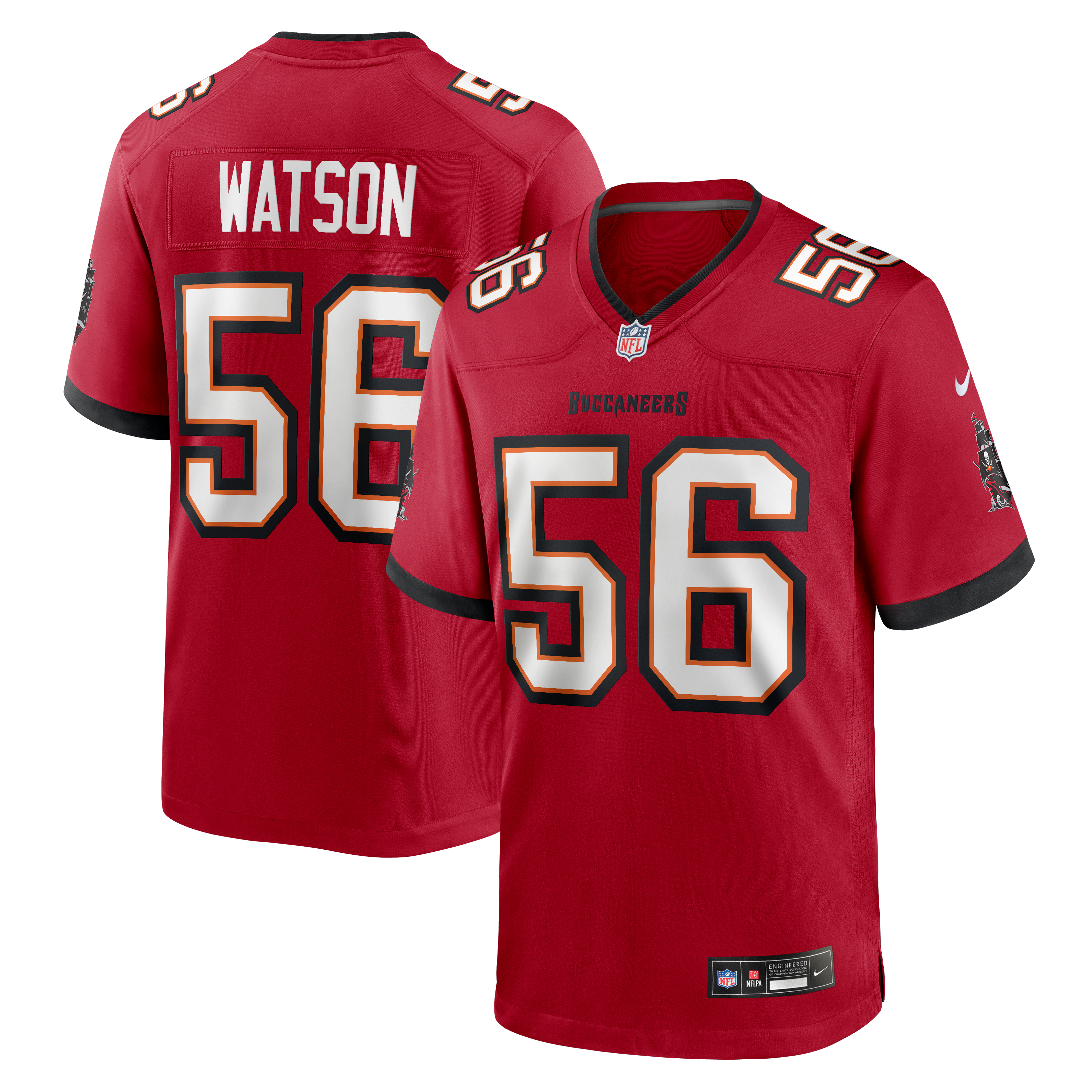 Desmond Watson Tampa Bay Buccaneers Game Jersey Red NFL Football Fan Wear