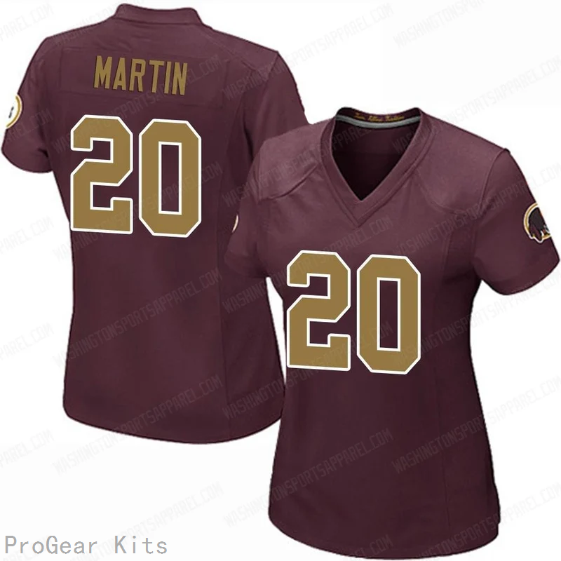 Quan Martin Washington Commanders Legend Jersey No.20 Burgundy NFL Football Fan Wear