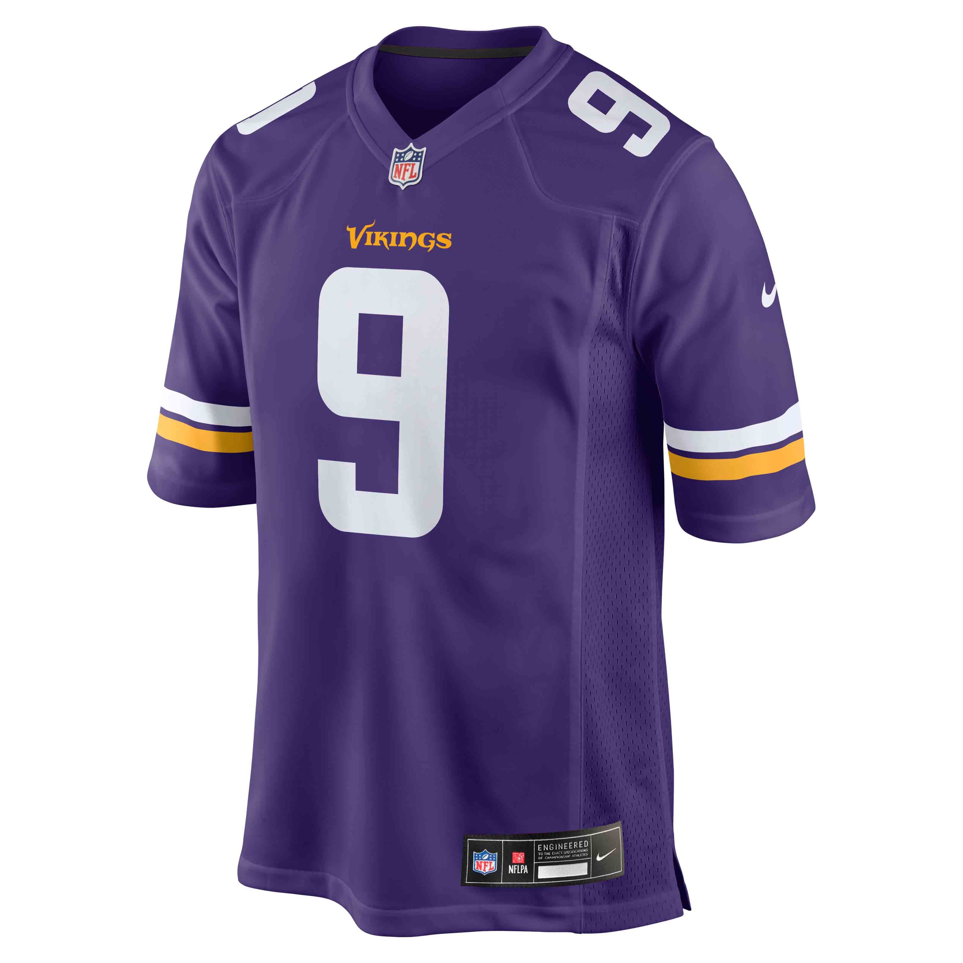 JJ McCarthy Minnesota Vikings Game Jersey Purple NFL Football Fan Wear JJ McCarthy