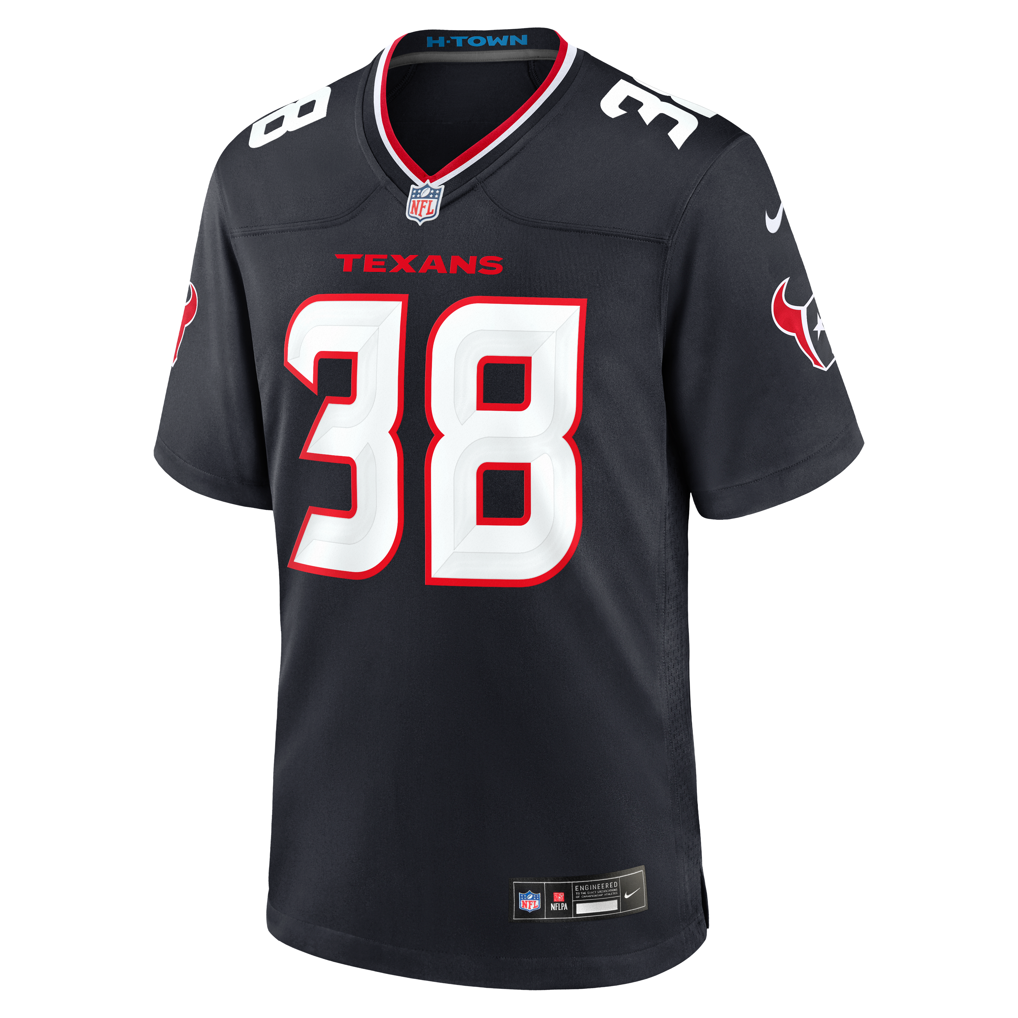 Kai Kroeger Houston Texans Game Jersey Navy NFL Football Fan Wear