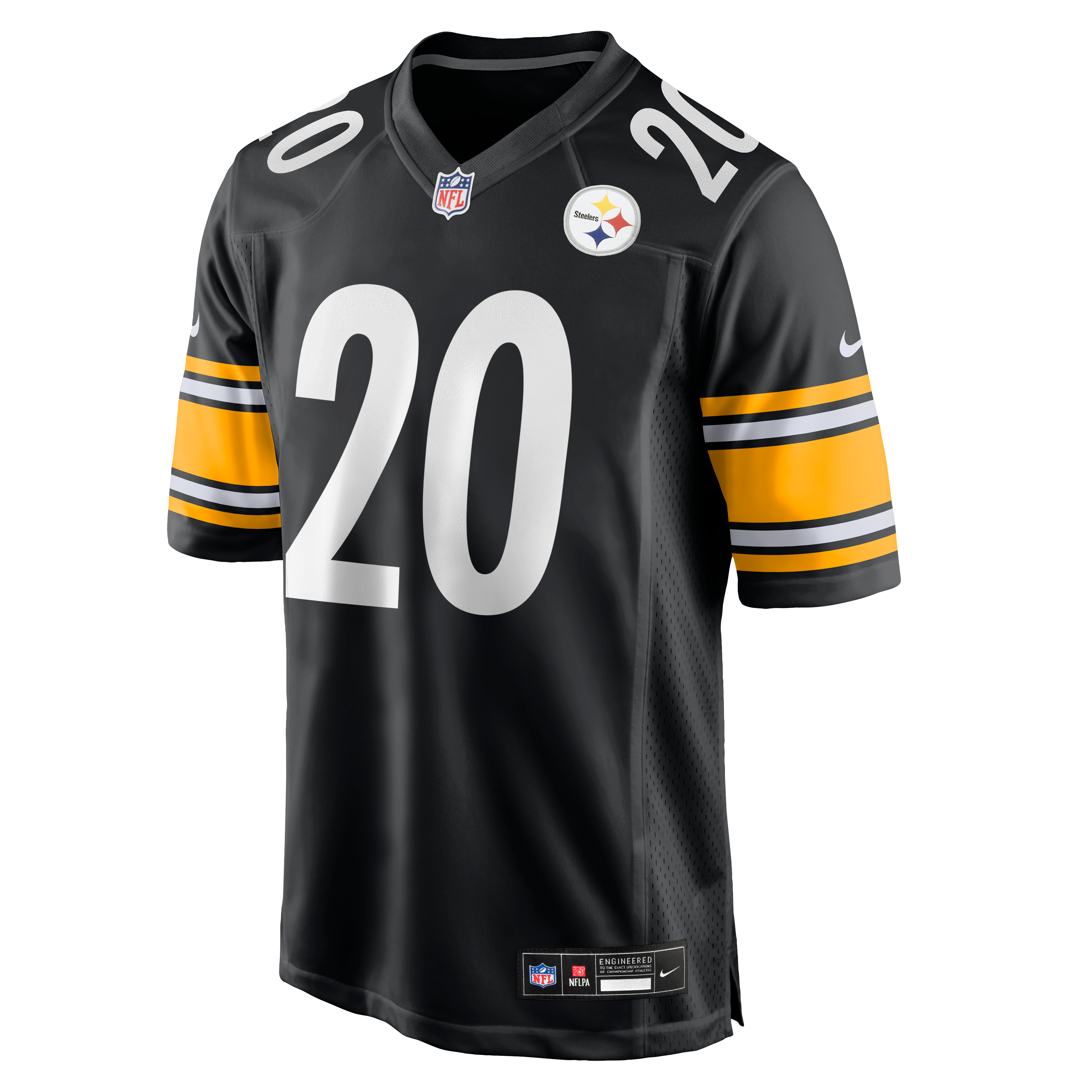 Kaleb Johnson Pittsburgh Steelers Game Jersey Black NFL Football Fan Wear