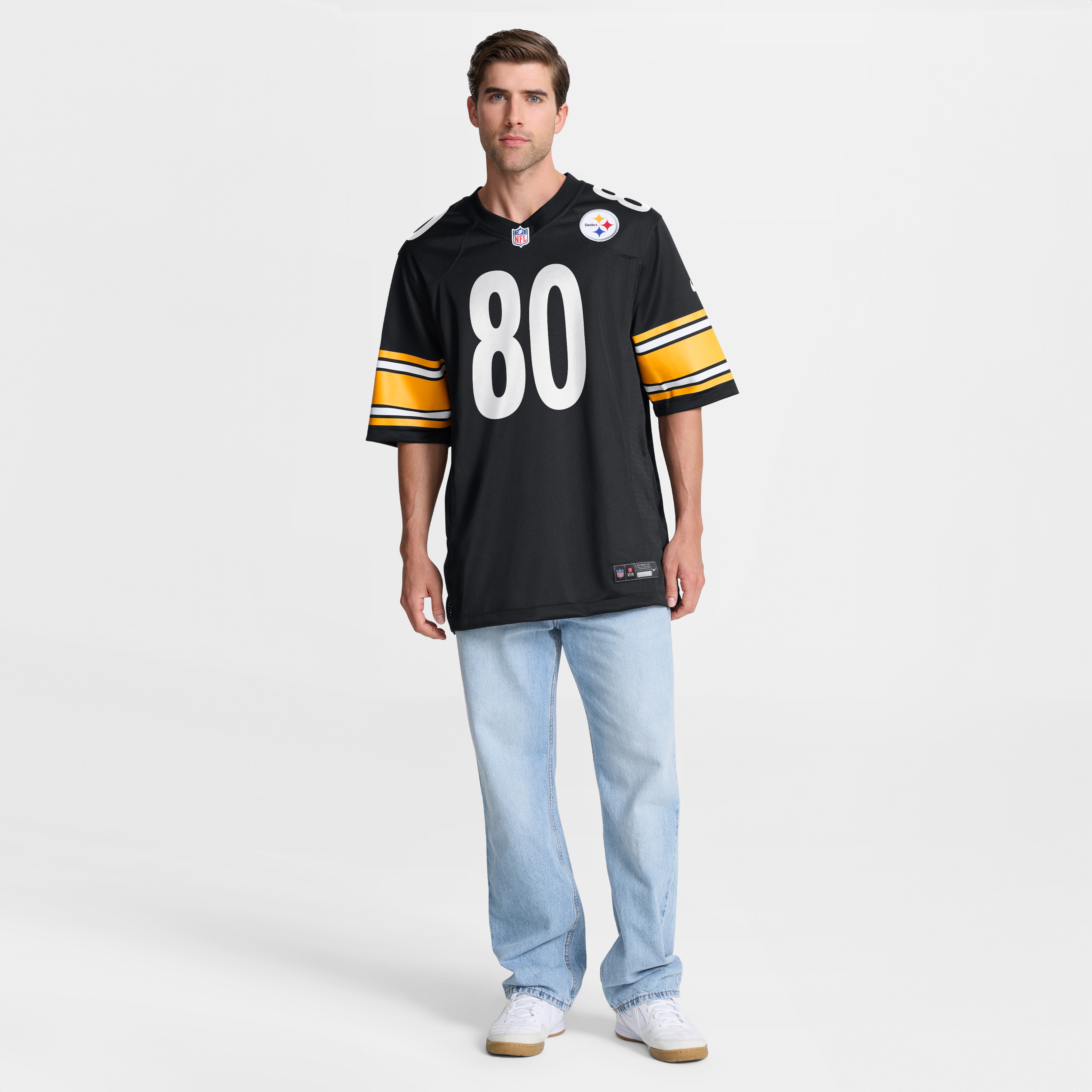 Darnell Washington Pittsburgh Steelers Game Jersey Black NFL Football Fan Wear Darnell Washington