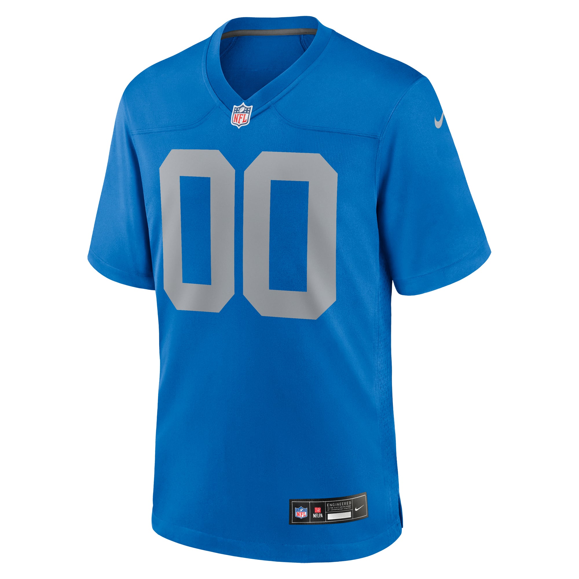 Detroit Lions Alternate Jersey Gray NFL Football Fan Wear Custom Number