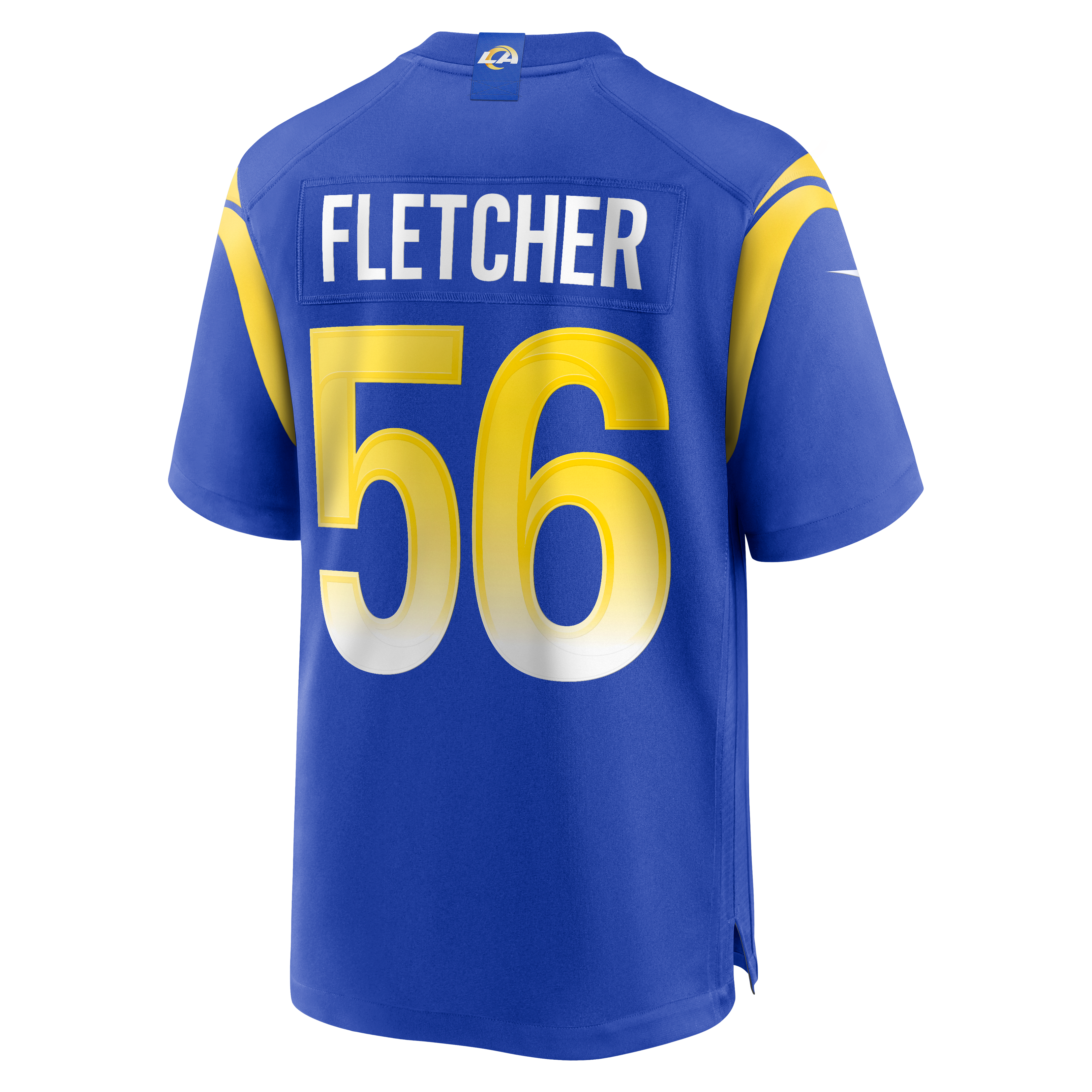London Fletcher Retired Los Angeles Rams Player Jersey Royal NFL Football Fan Wear London Fletcher Retired