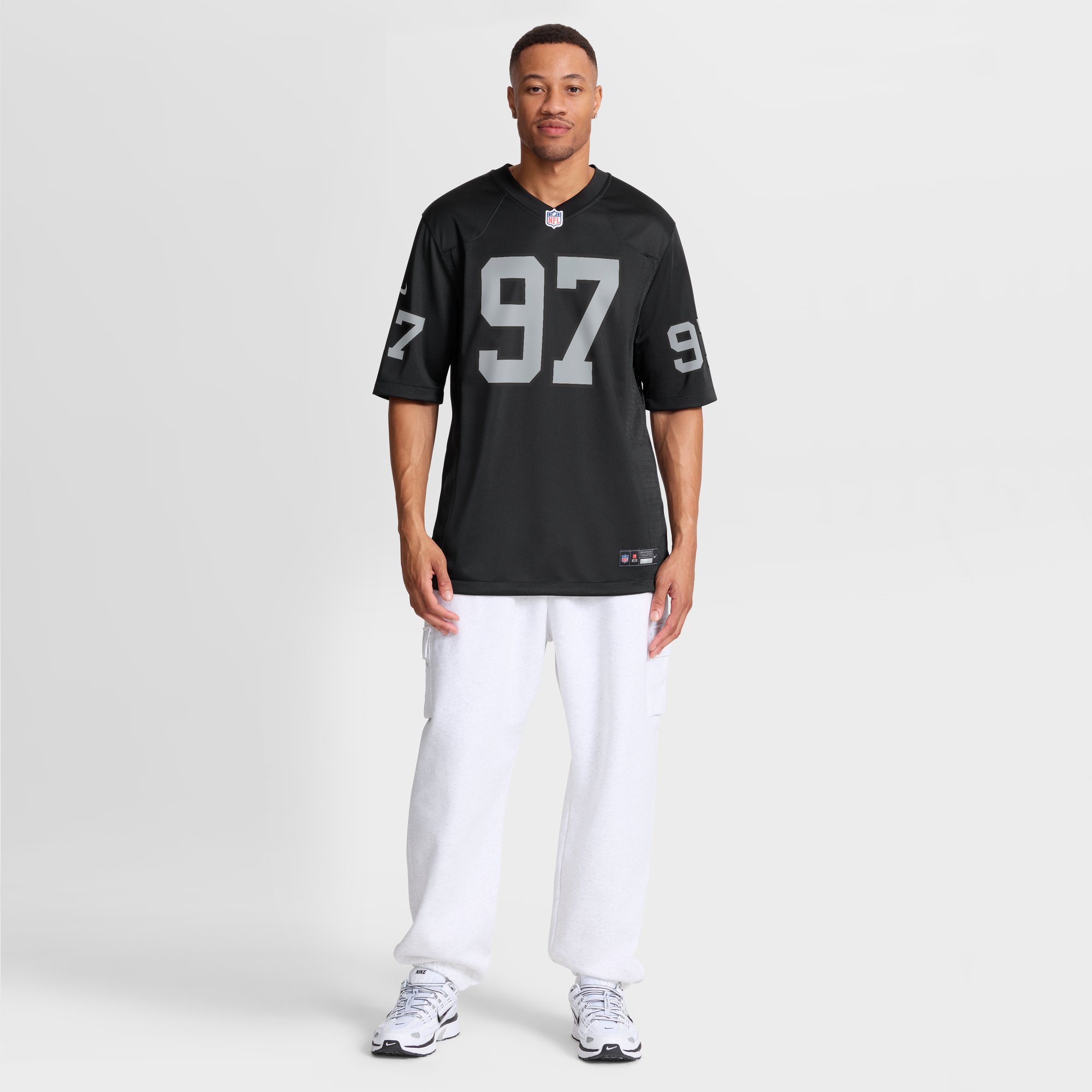 Tonka Hemingway Las Vegas Raiders Game Jersey Black NFL Football Fan Wear Tonka Hemingway