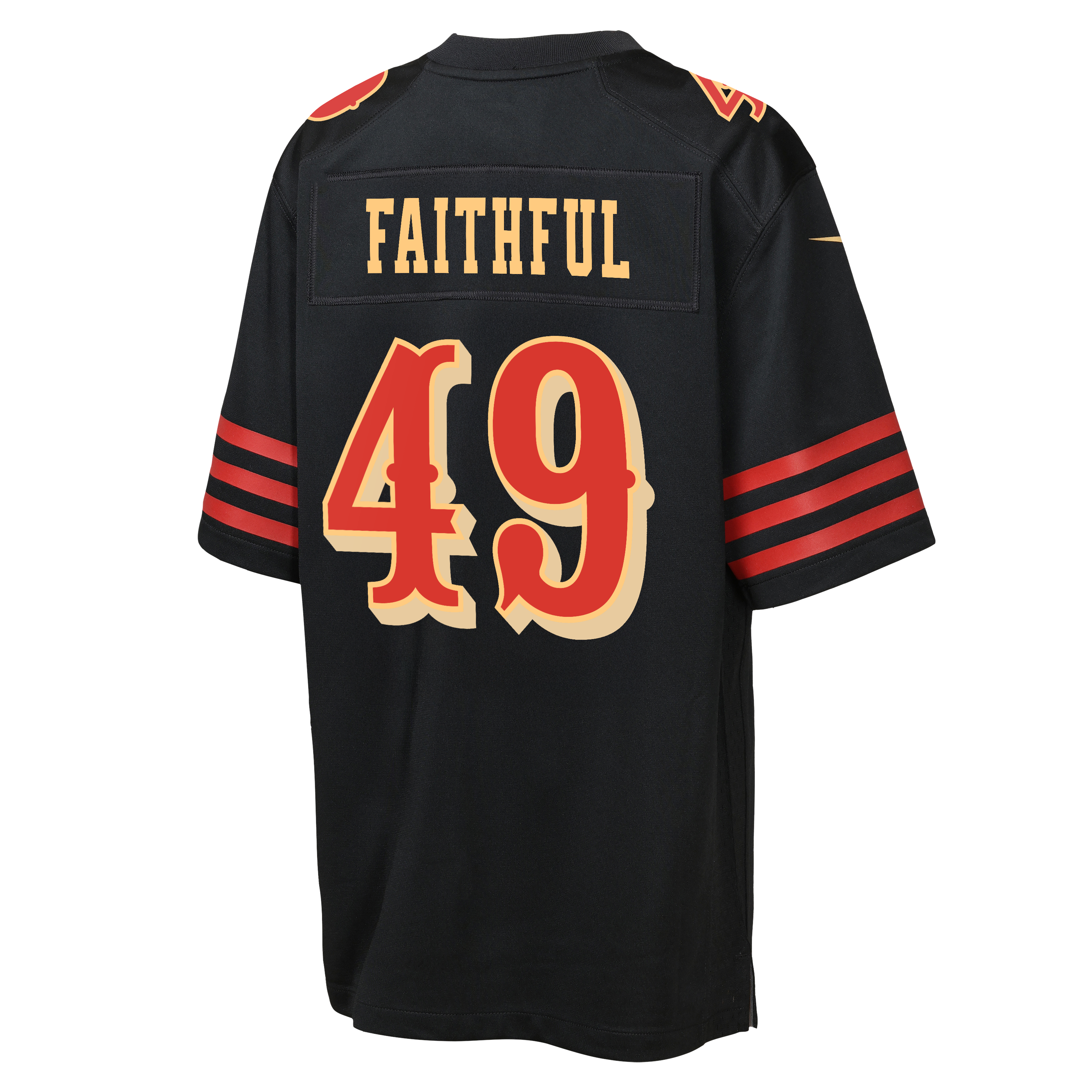 San Francisco 49ers Game Jersey Black NFL Football Fan Wear