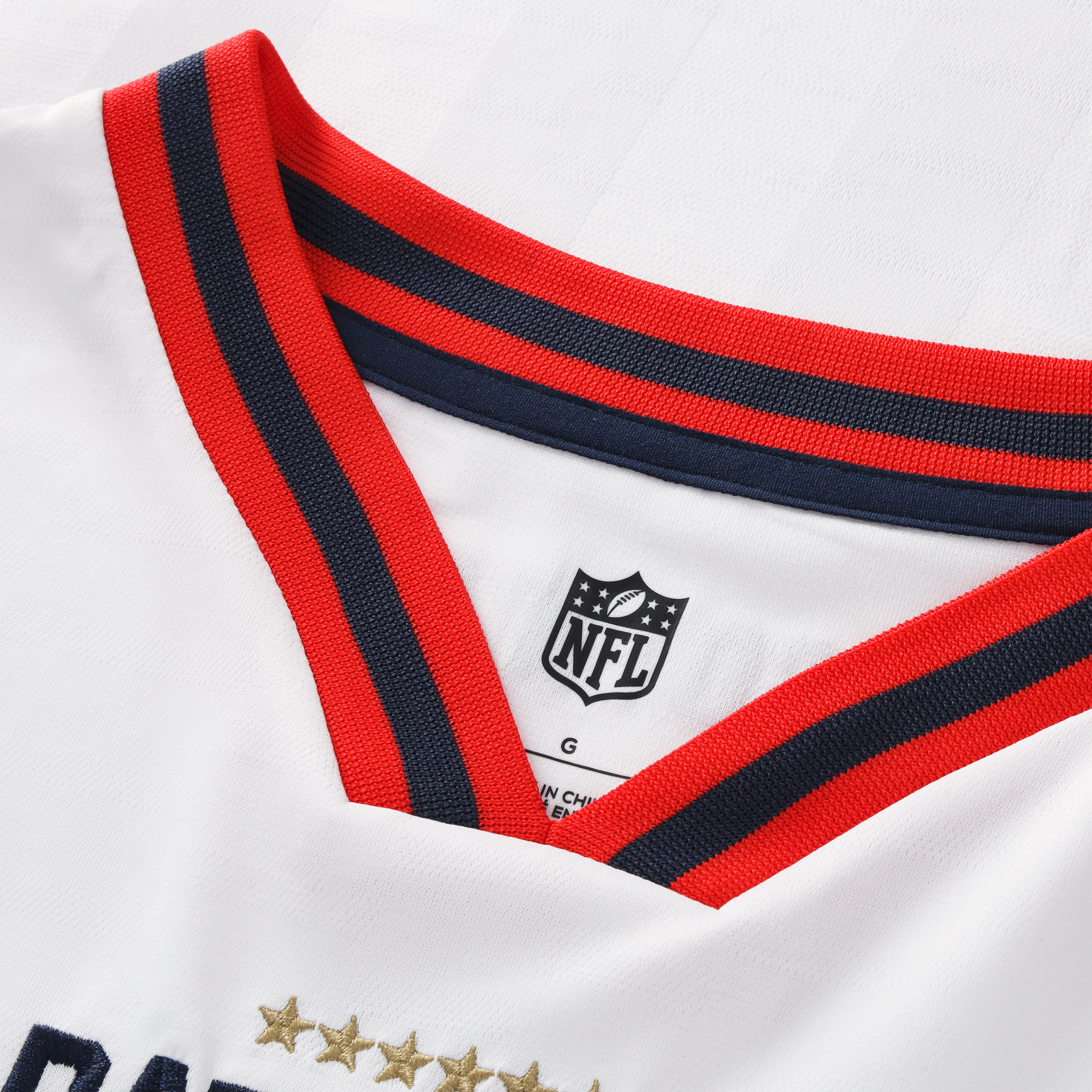 New England Patriots Jersey White NFL Football Fan Wear