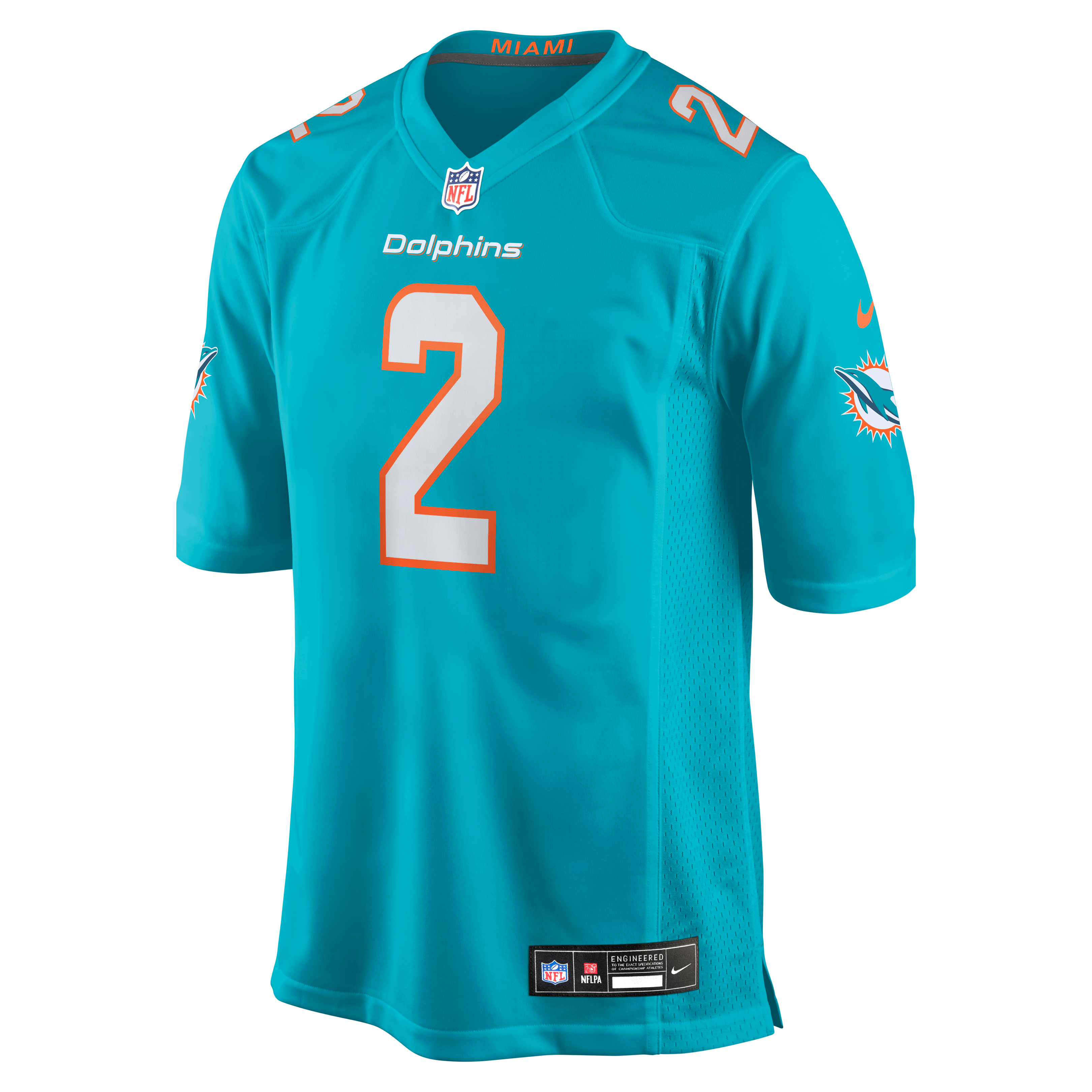 Malik Willis Miami Dolphins Game Jersey Teal NFL Football Fan Wear