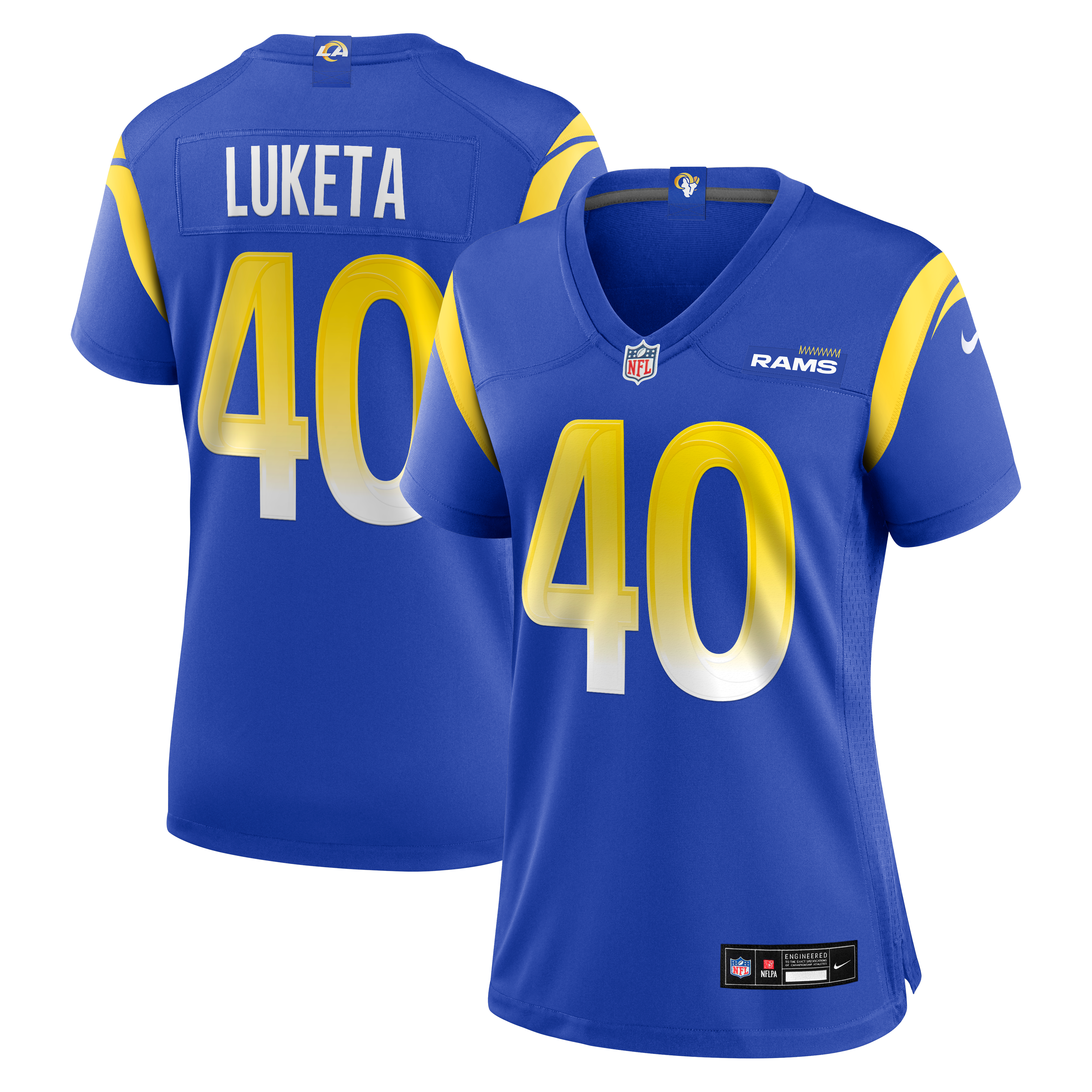 Jesse Luketa Los Angeles Rams Game Jersey Royal NFL Football Fan Wear