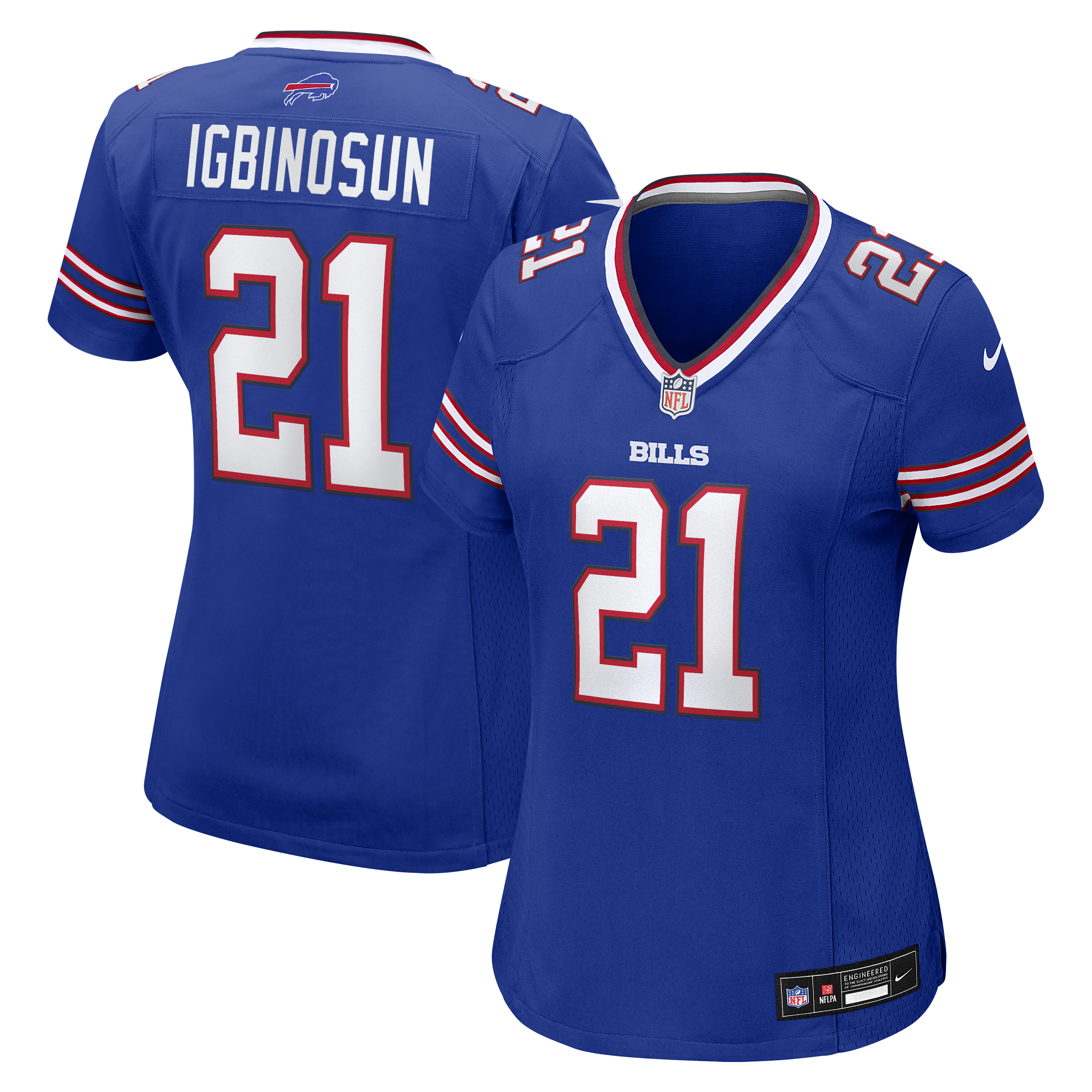 Davison Igbinosun Buffalo Bills Game Jersey Royal NFL Football Fan Wear