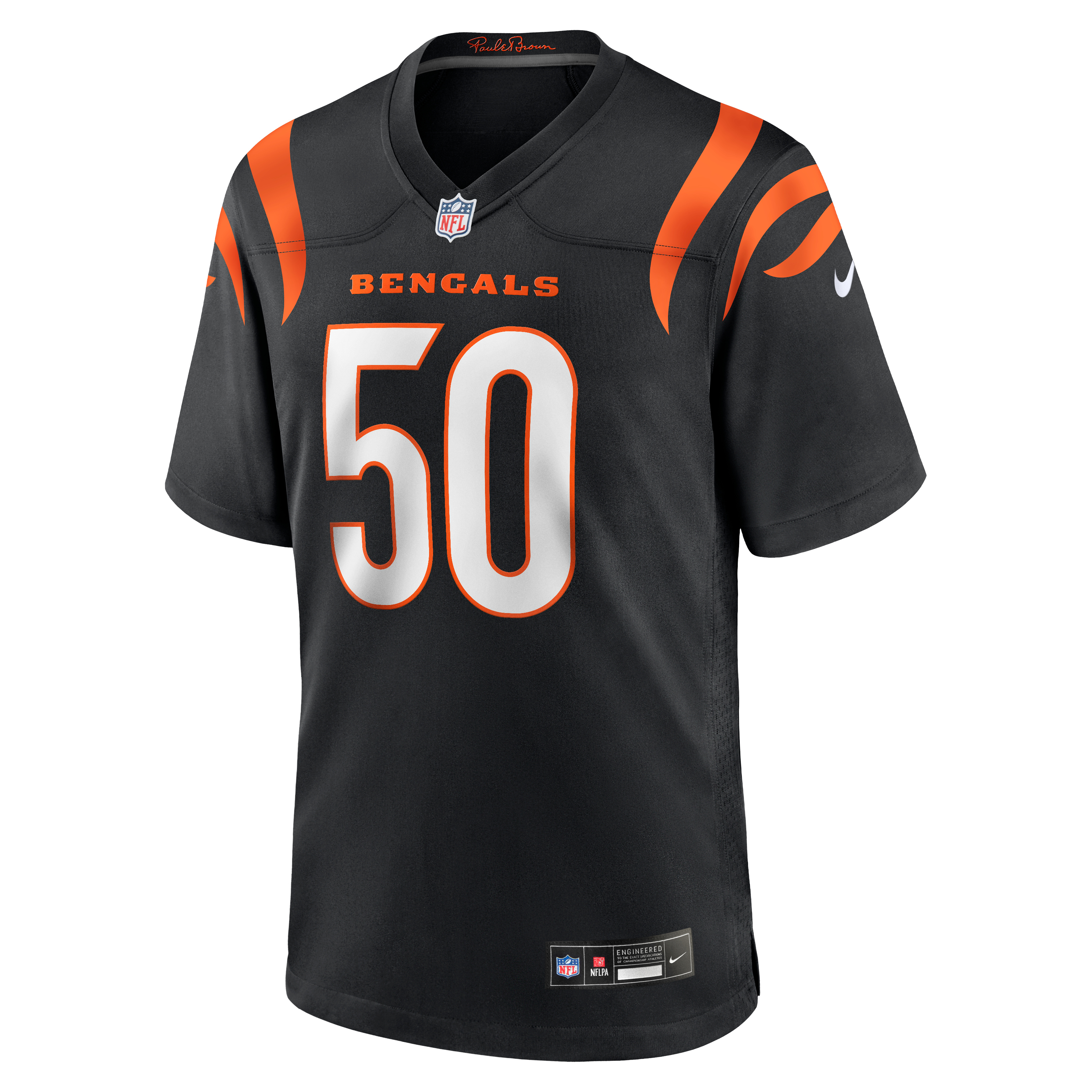 Shaka Heyward Cincinnati Bengals Game Jersey Black NFL Football Fan Wear Shaka Heyward