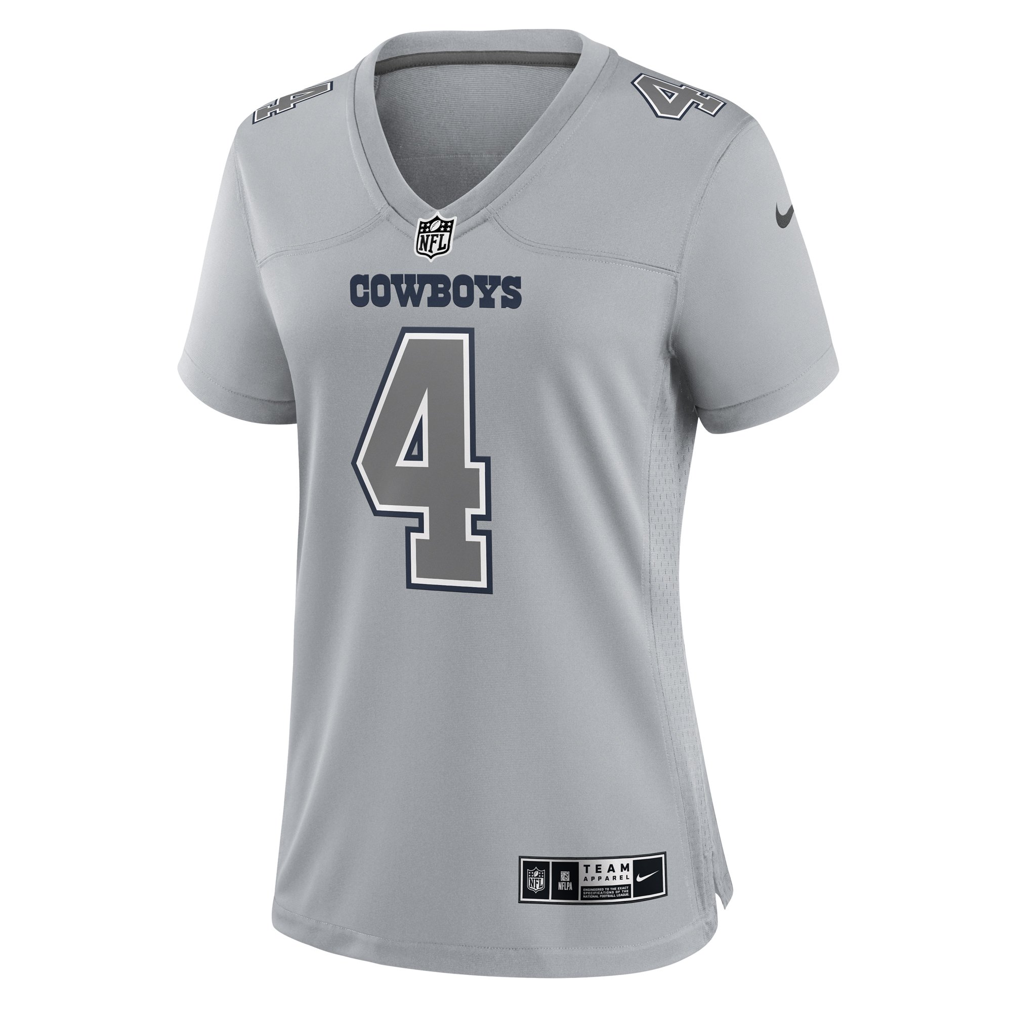 Dak Prescott Atmosphere Dallas Cowboys Game Jersey Gray NFL Football Fan Wear