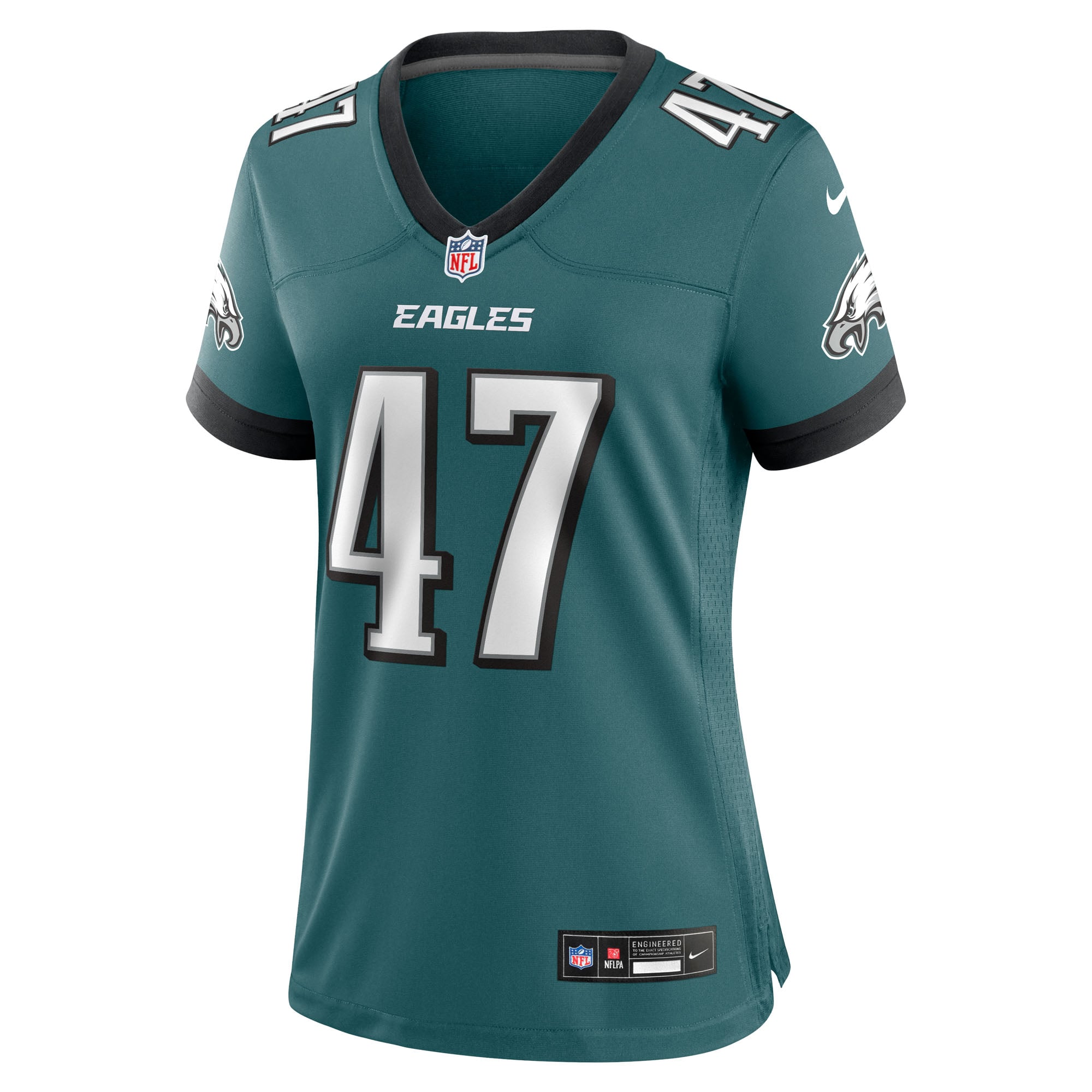Charley Hughlett Philadelphia Eagles Game Jersey Midnight NFL Football Fan Wear Charley Hughlett