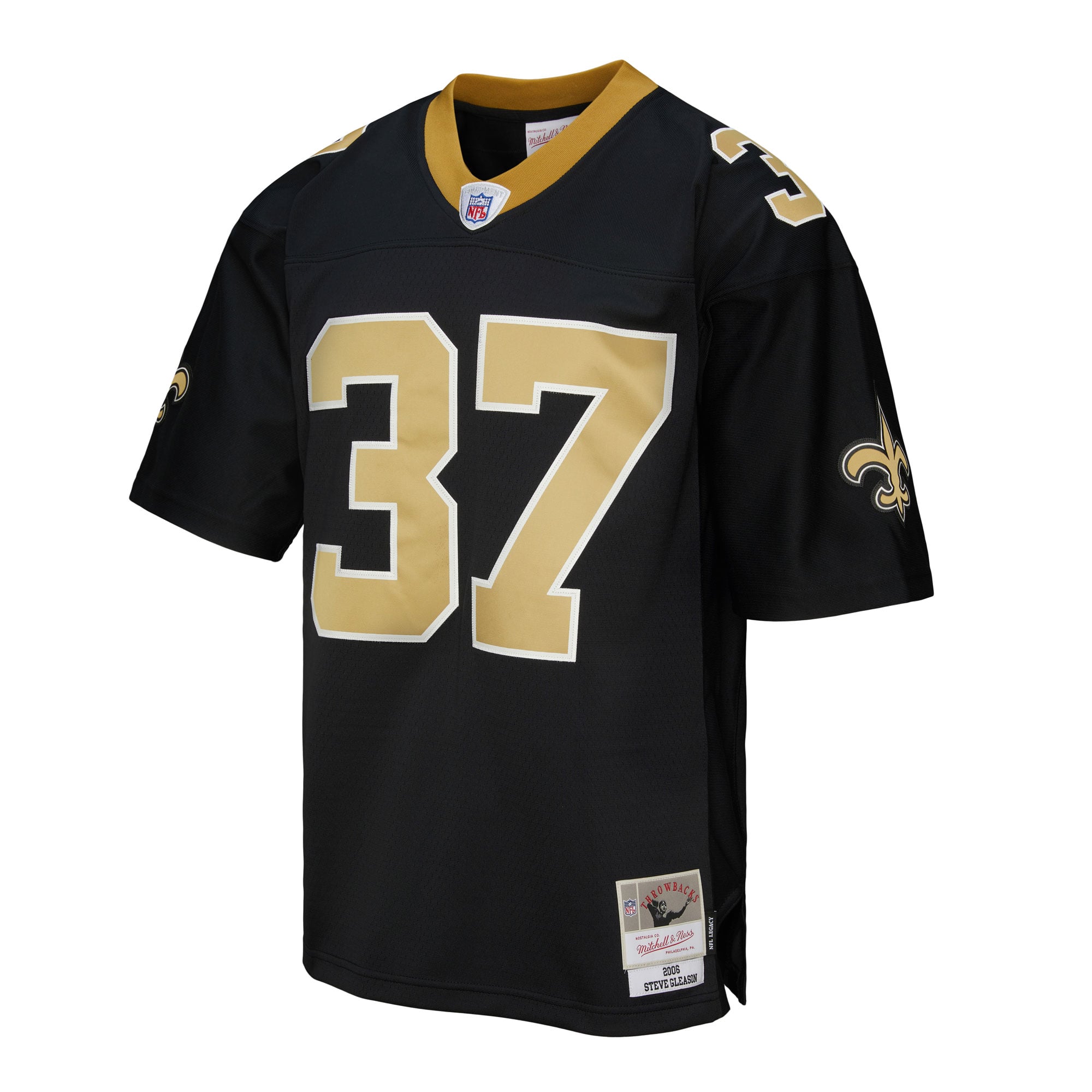 Steve Gleason New Orleans Saints Replica Jersey Black NFL Football Fan Wear