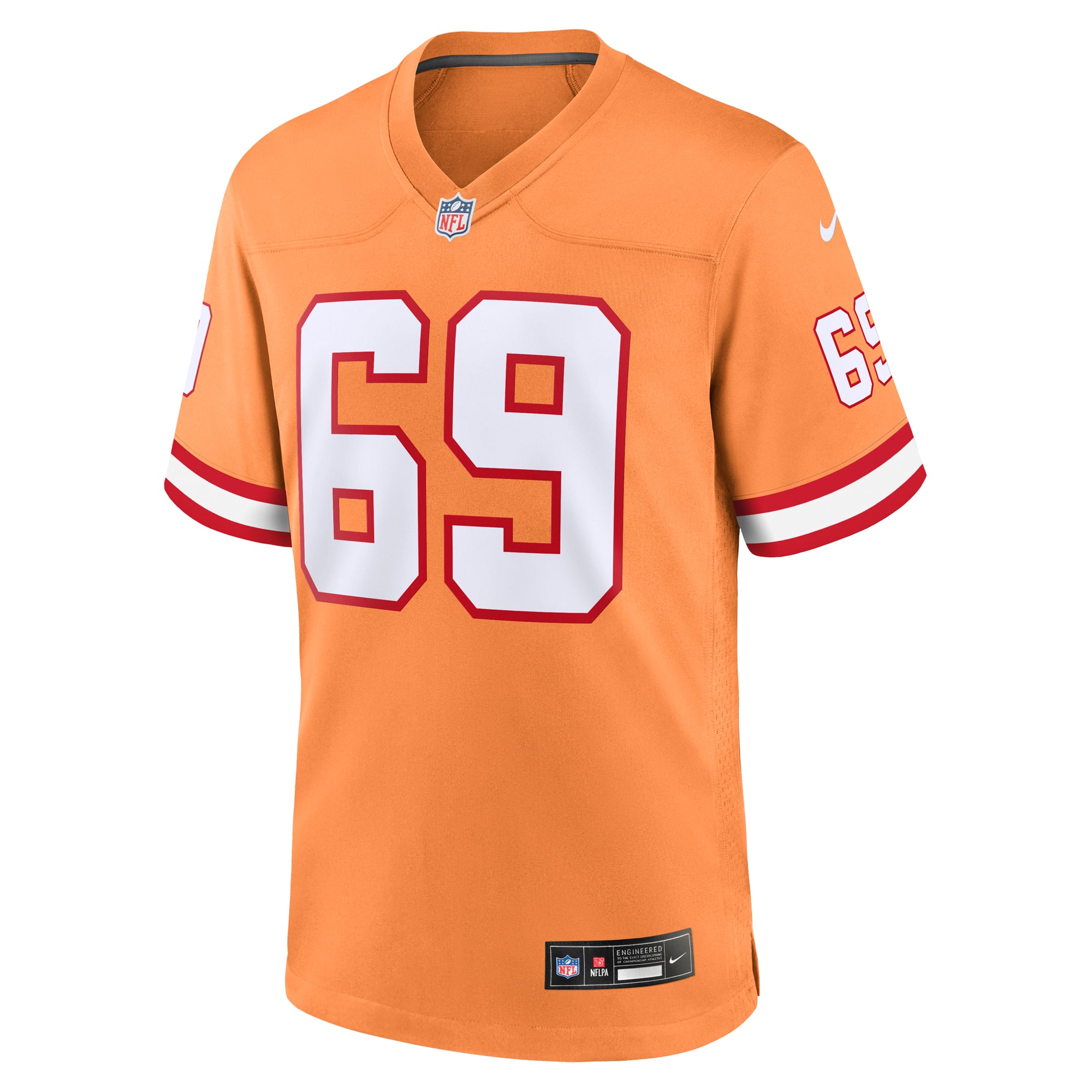 Cody Mauch Tampa Bay Buccaneers Game Jersey Orange NFL Football Fan Wear