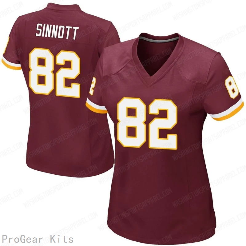 Ben Sinnott Washington Commanders Legend Jersey No.82 Burgundy NFL Football Fan Wear Ben Sinnott