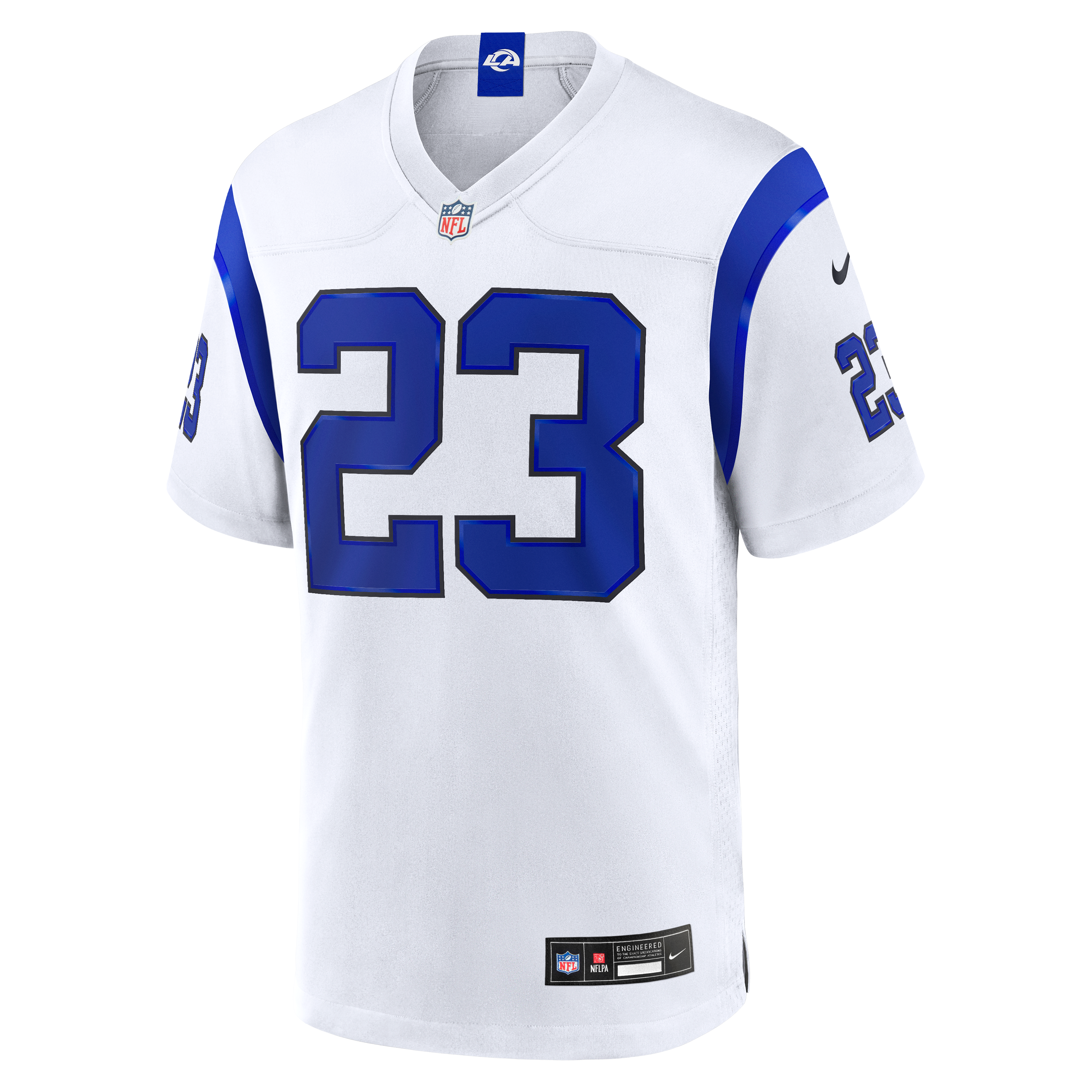 Kyren Williams Fearsome Los Angeles Rams Game Jersey White NFL Football Fan Wear