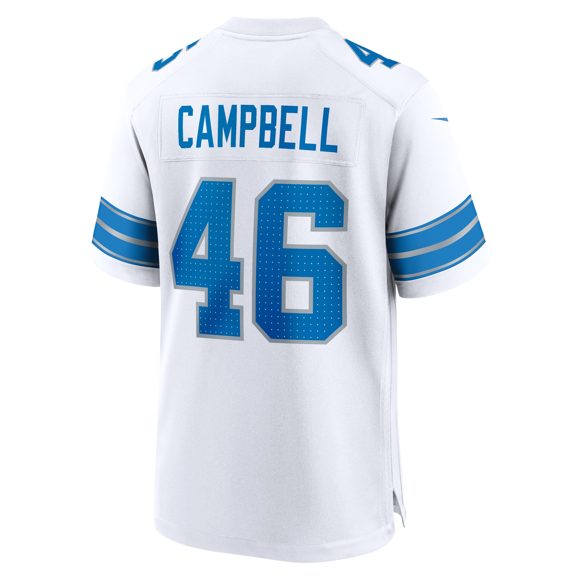 Jack Campbell Detroit Lions Game Jersey White NFL Football Fan Wear Jack Campbell