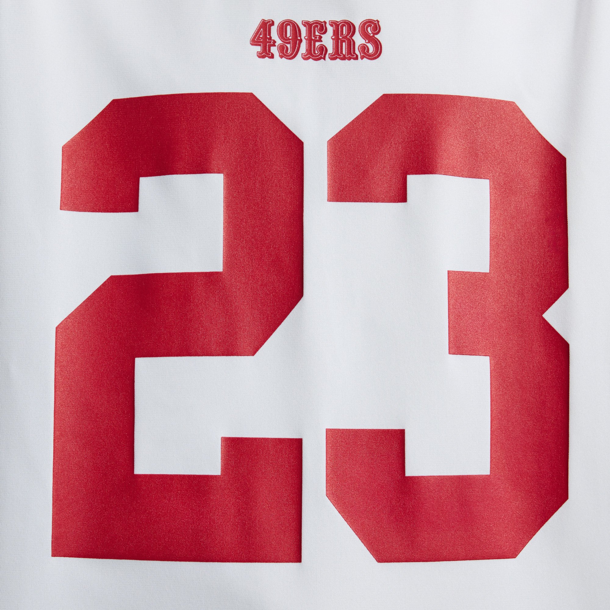 Christian McCaffrey San Francisco 49ers Player Jersey White NFL Football Fan Wear Christian McCaffrey