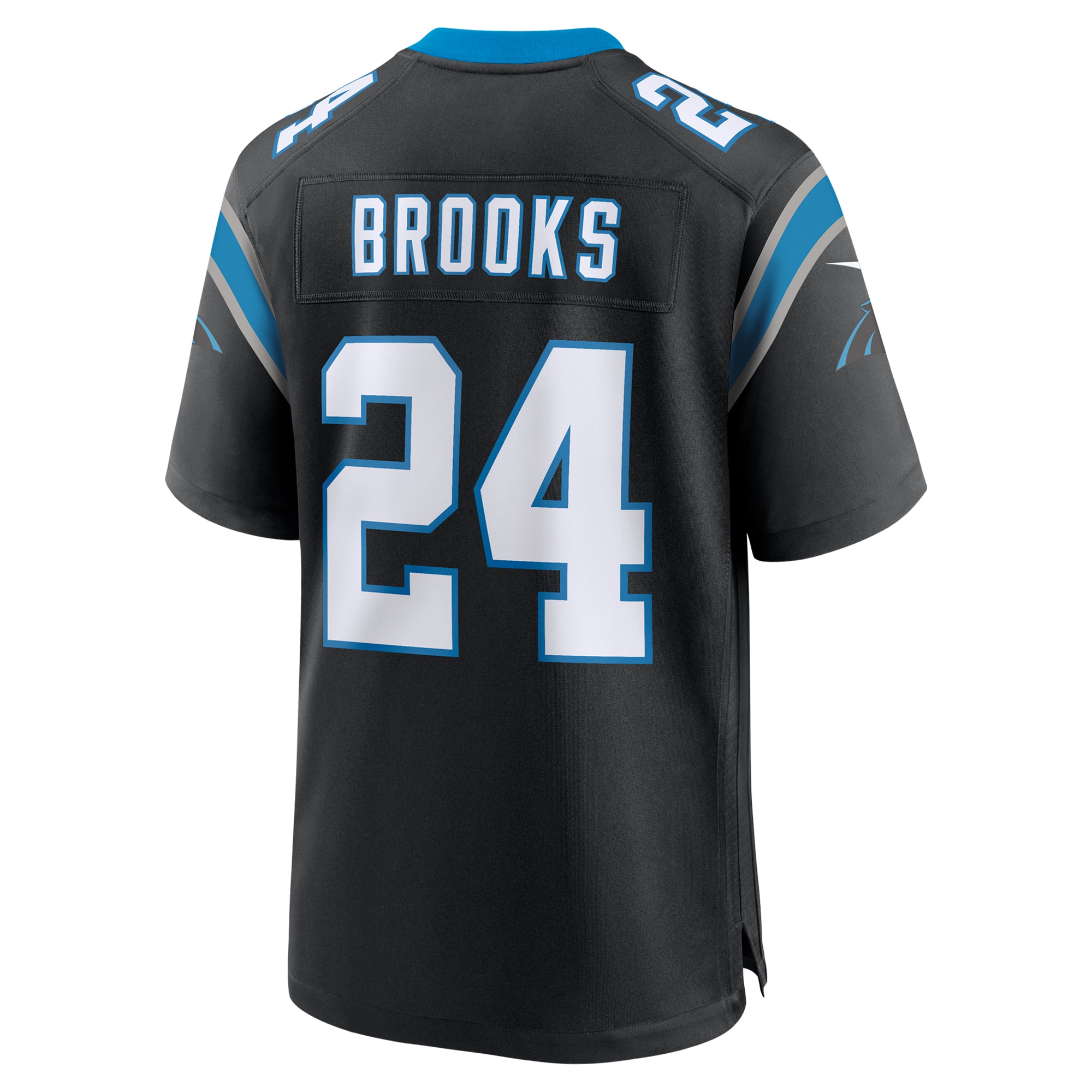 Jonathon Brooks Carolina Panthers Game Jersey Black NFL Football Fan Wear Jonathon Brooks