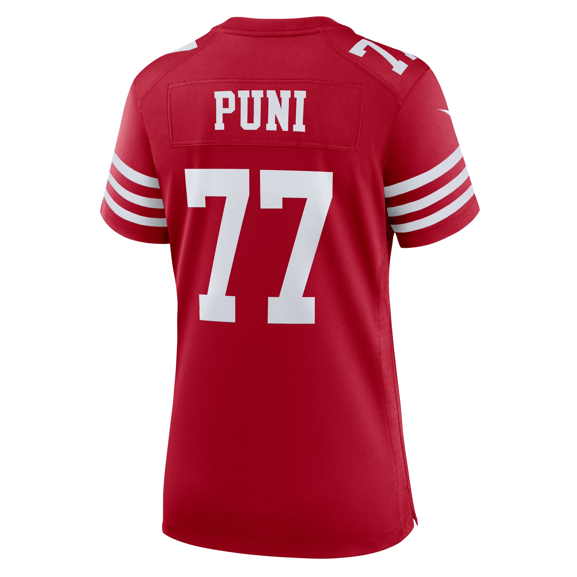 Dominick Puni San Francisco 49ers Game Jersey Scarlet NFL Football Fan Wear Dominick Puni