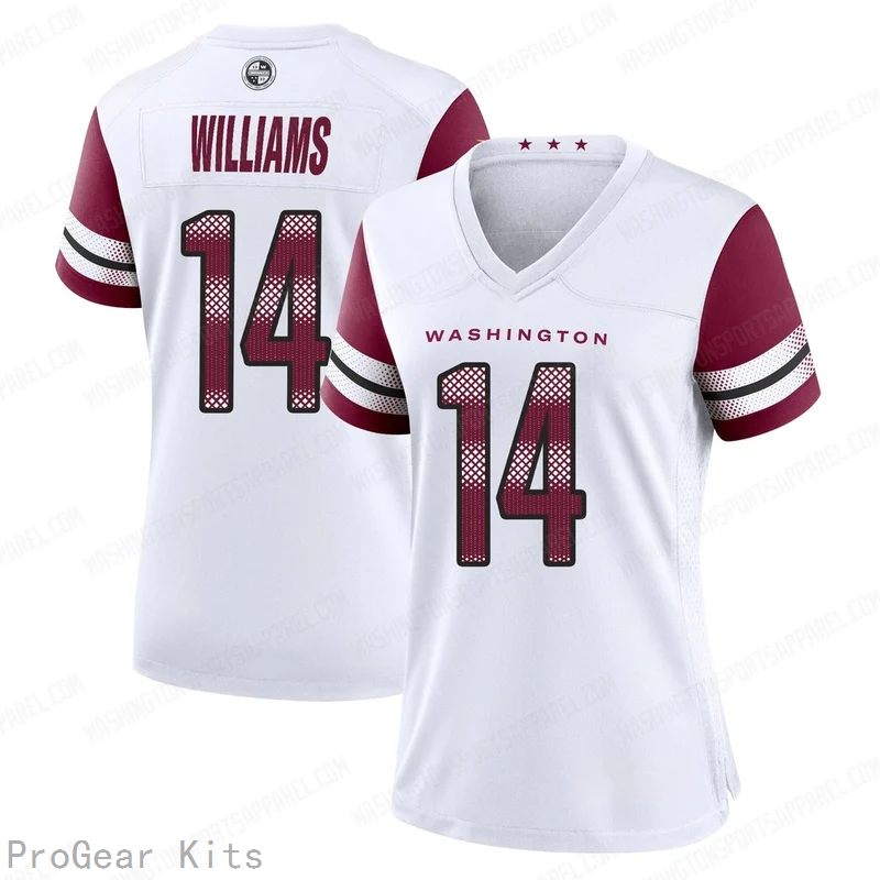 Antonio Williams Washington Commanders Jersey No.14 White NFL Football Fan Wear Antonio Williams