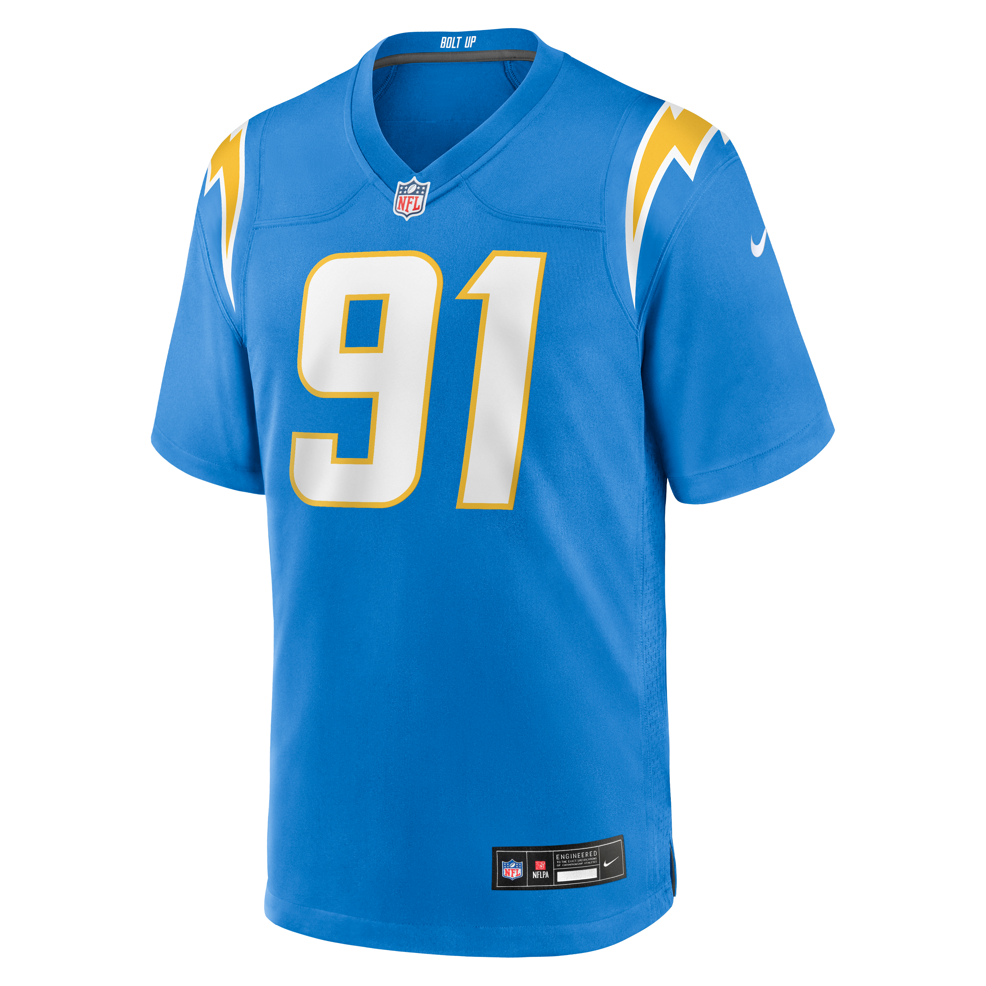 Nick Barrett Los Angeles Chargers Game Jersey Powder Blue NFL Football Fan Wear