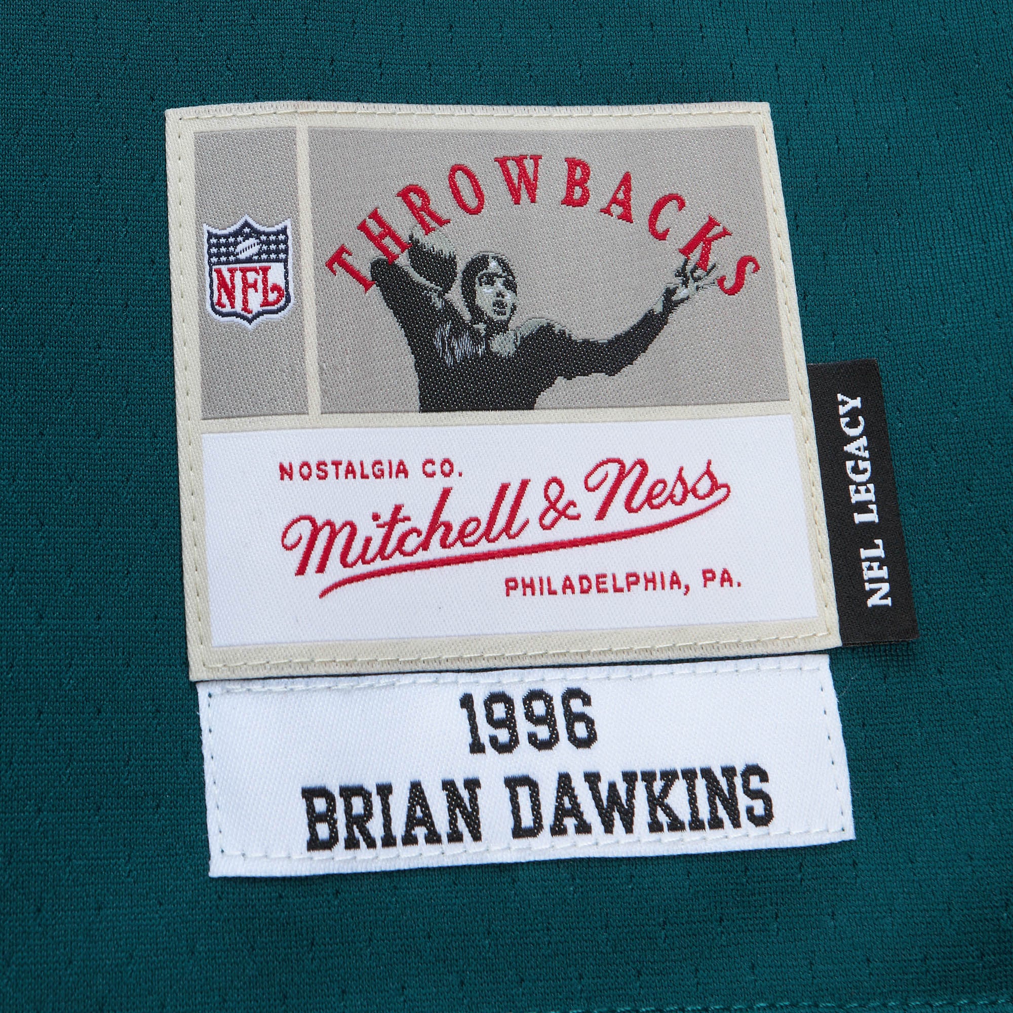 Brian Dawkins Mitchell Philadelphia Eagles Replica Jersey Green NFL Football Fan Wear