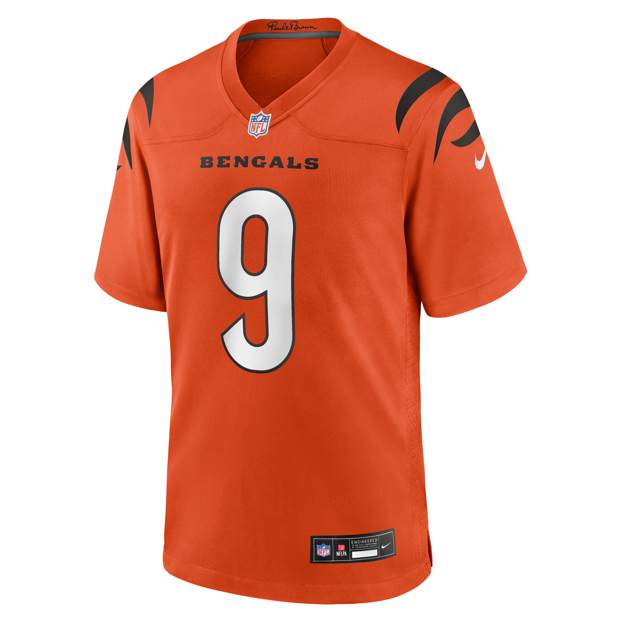 Joe Burrow Cincinnati Bengals Jersey Orange NFL Football Fan Wear Joe Burrow