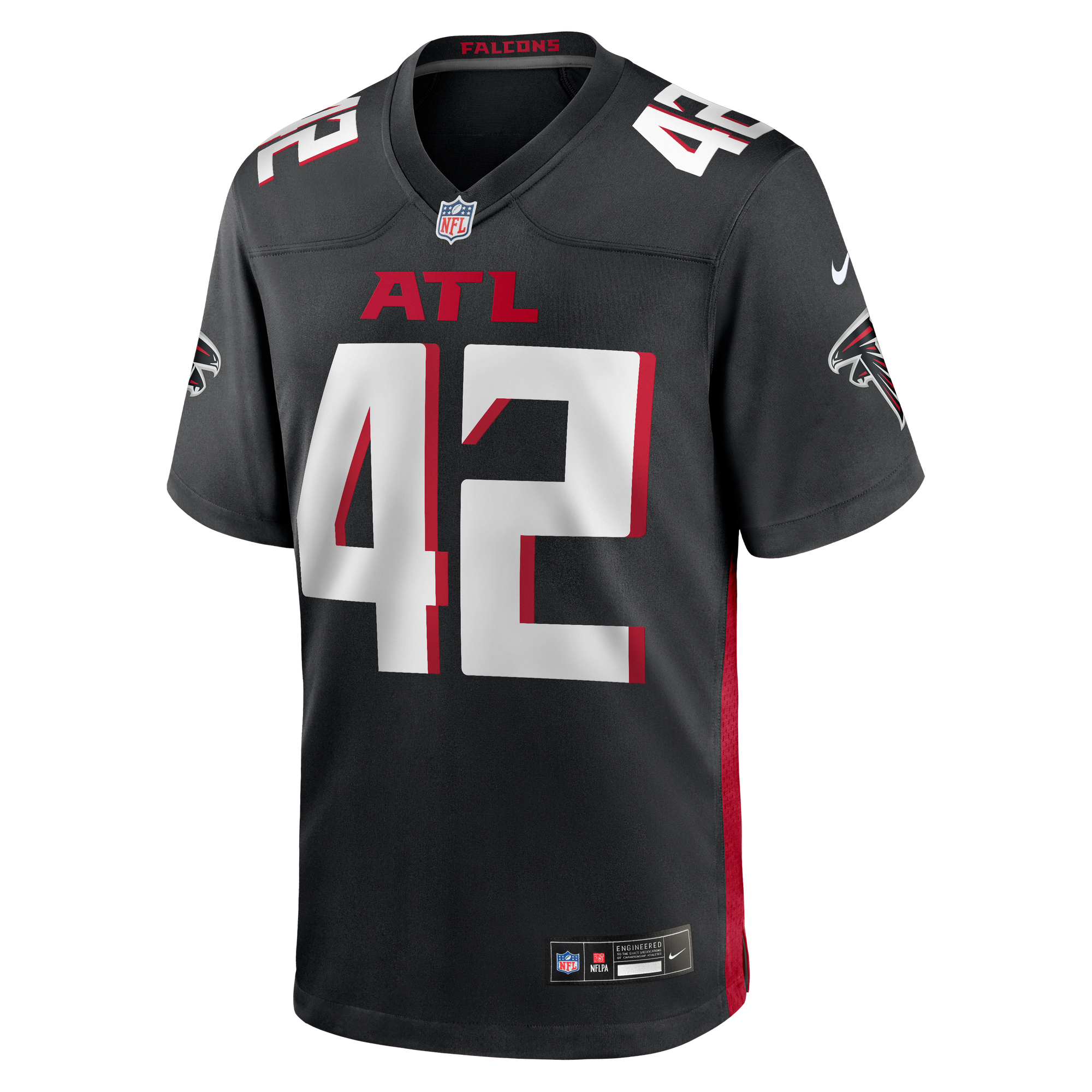Josh Woods Atlanta Falcons Game Jersey Black NFL Football Fan Wear Josh Woods