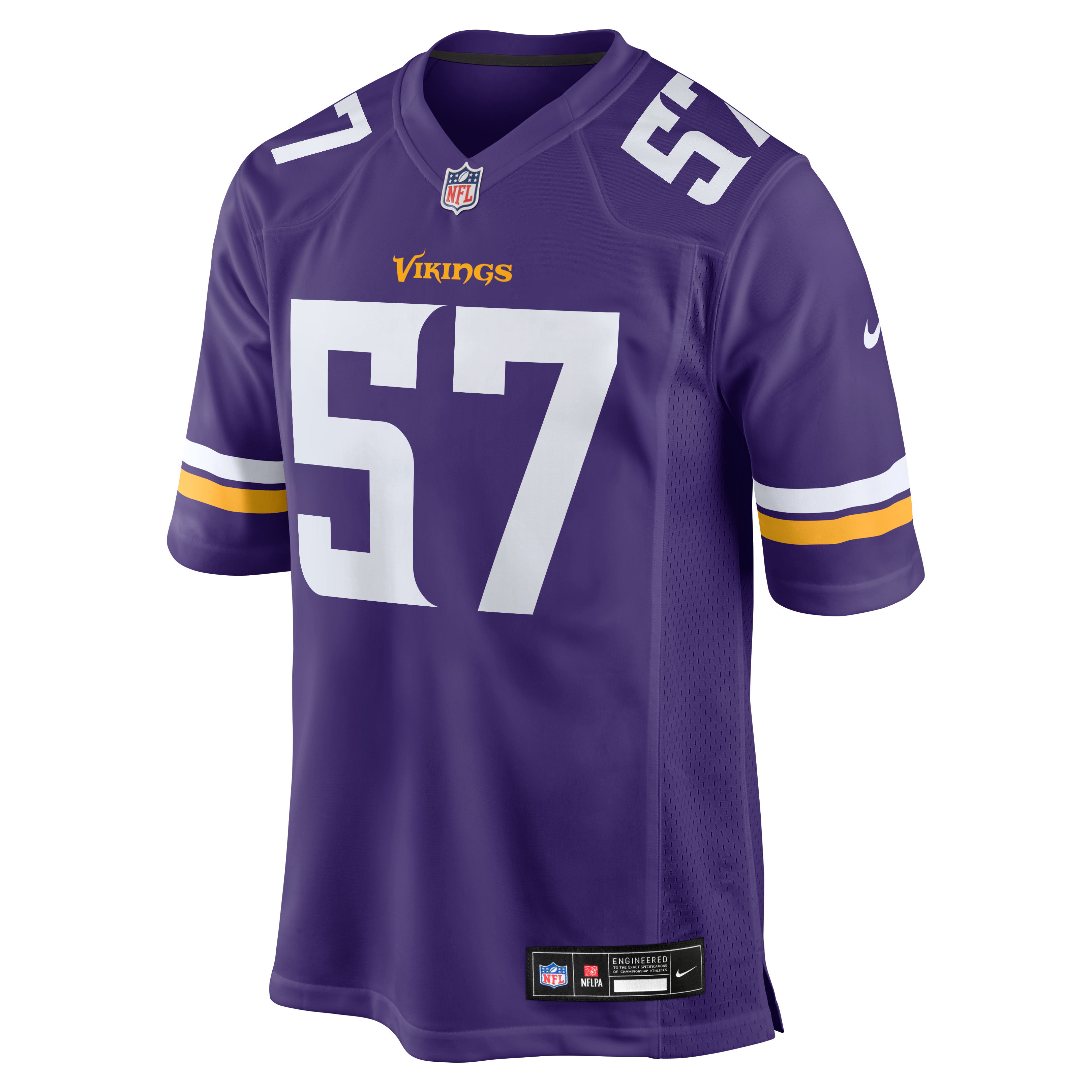 Chaz Chambliss Minnesota Vikings Game Jersey Purple NFL Football Fan Wear