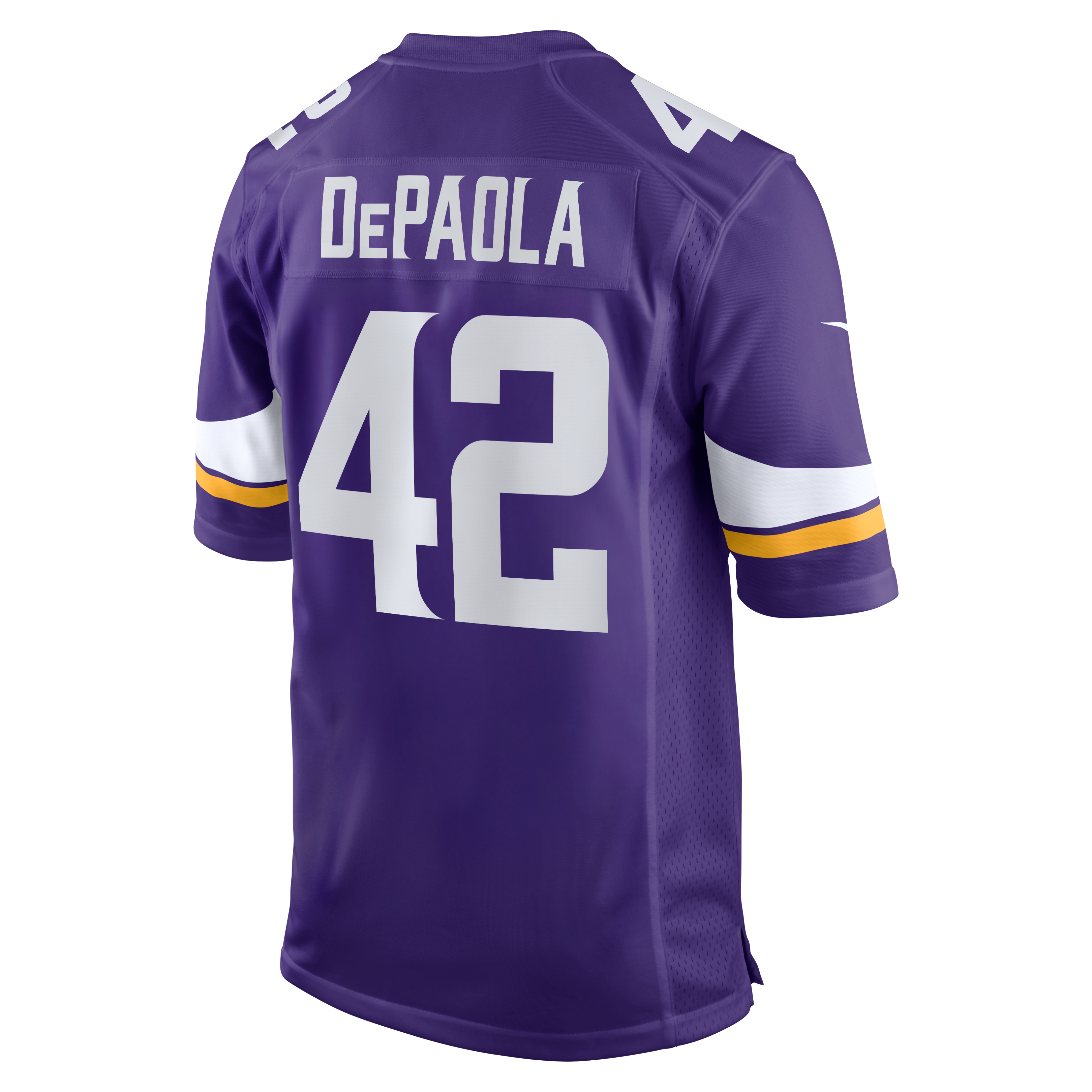 Andrew DePaola Minnesota Vikings Game Jersey Purple NFL Football Fan Wear Andrew DePaola