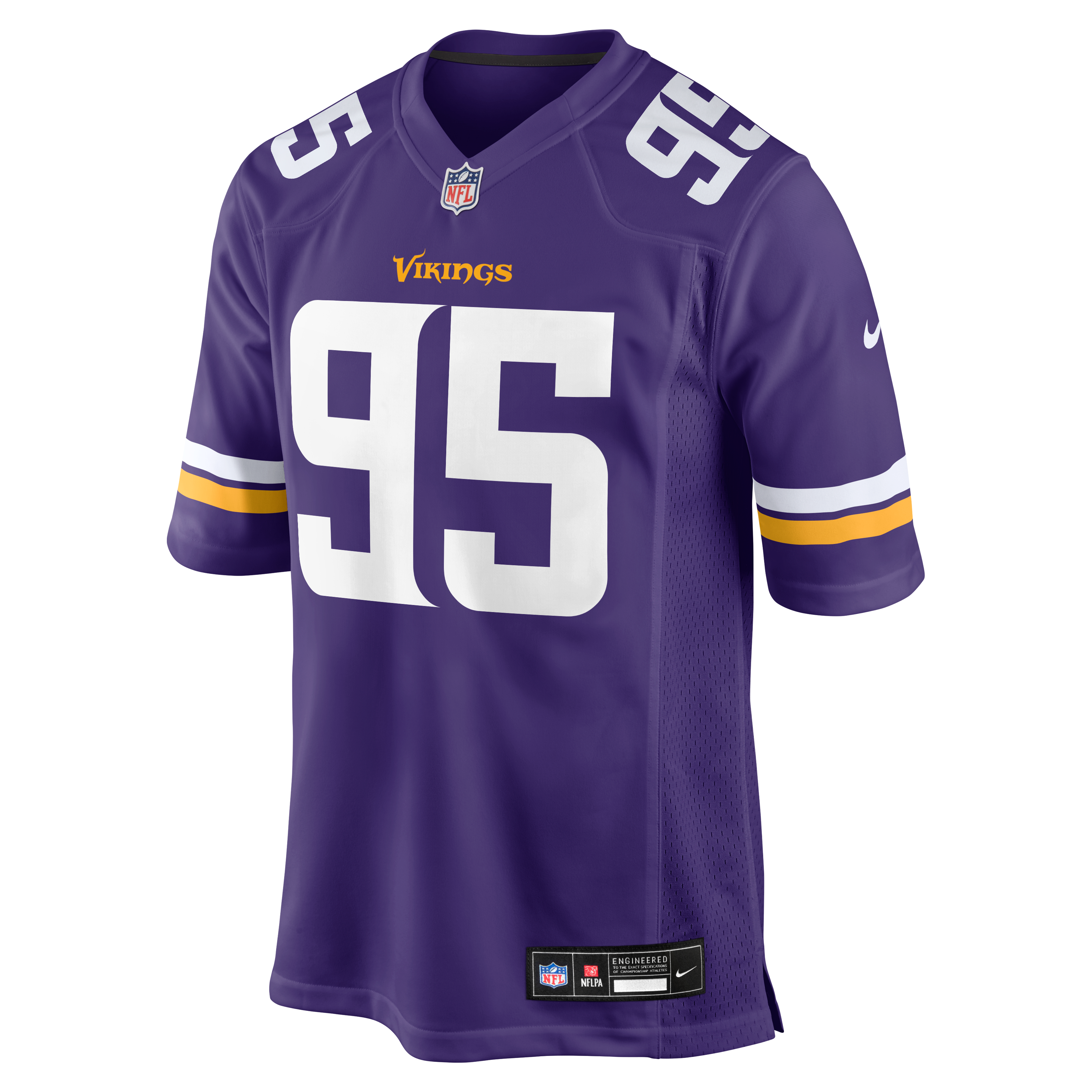 Round Pick No Minnesota Vikings Game Jersey Purple NFL Football Fan Wear