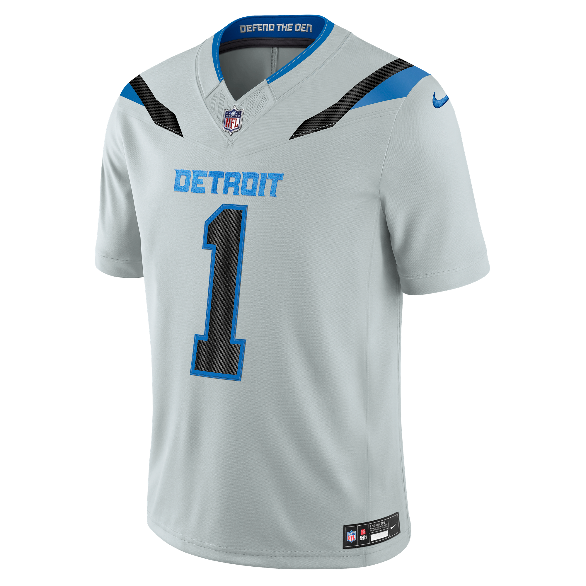 Jameson Williams Detroit Lions Limited Jersey Silver NFL Football Fan Wear