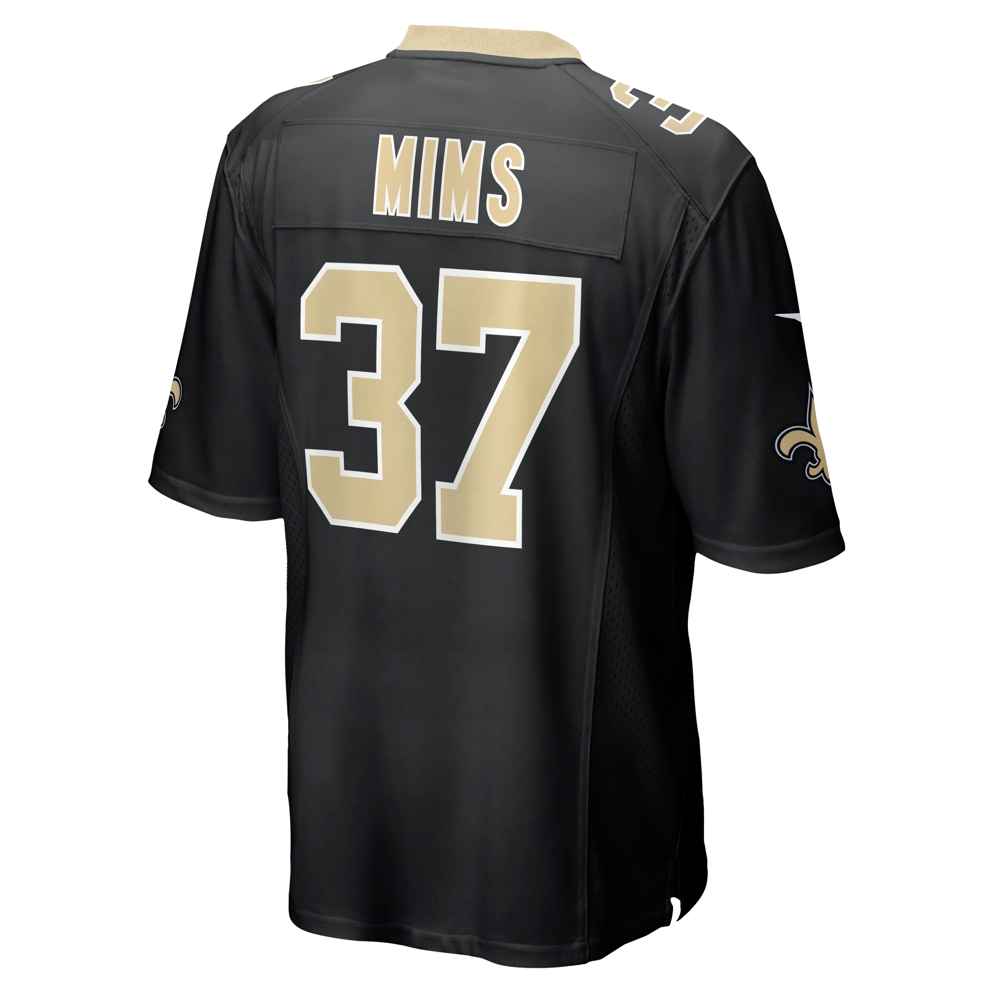Jordan Mims New Orleans Saints Game Jersey Black NFL Football Fan Wear Jordan Mims