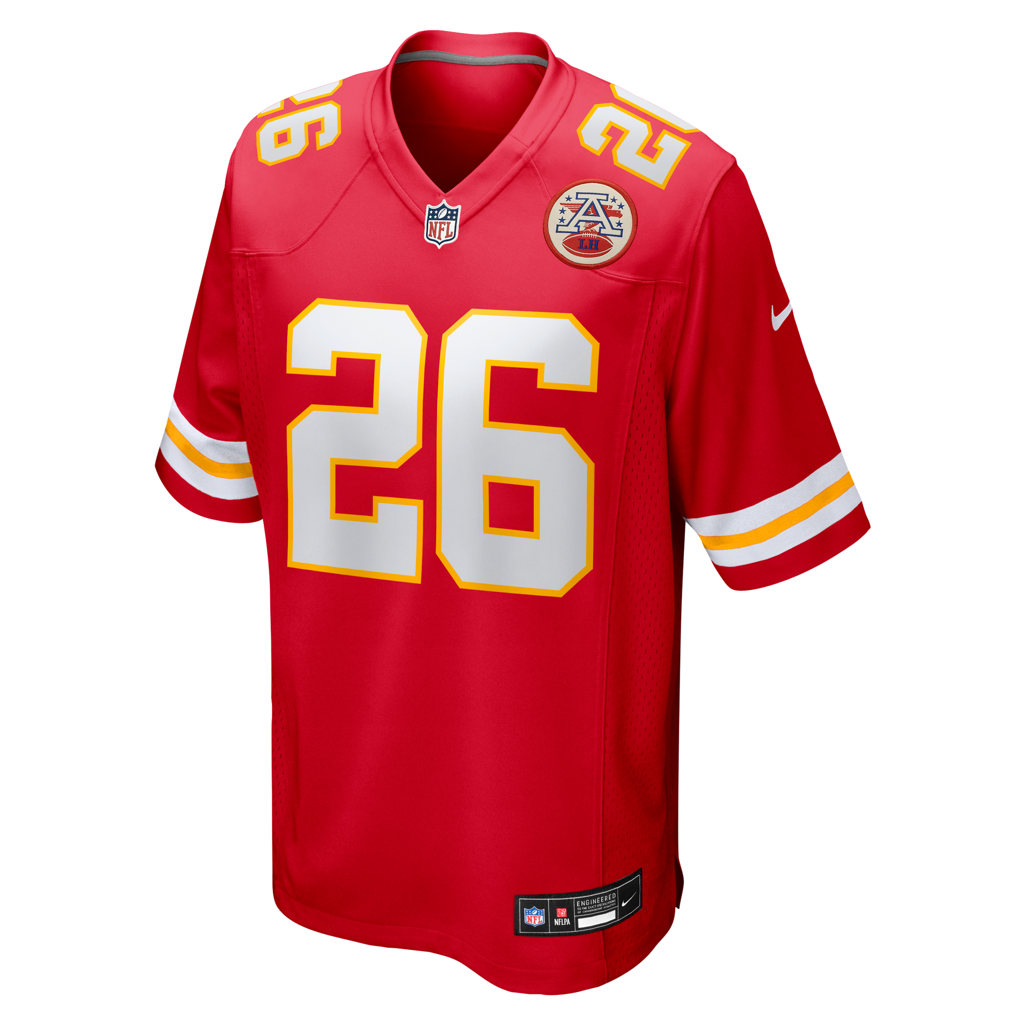 Deon Bush Kansas City Chiefs Player Jersey Red NFL Football Fan Wear Deon Bush